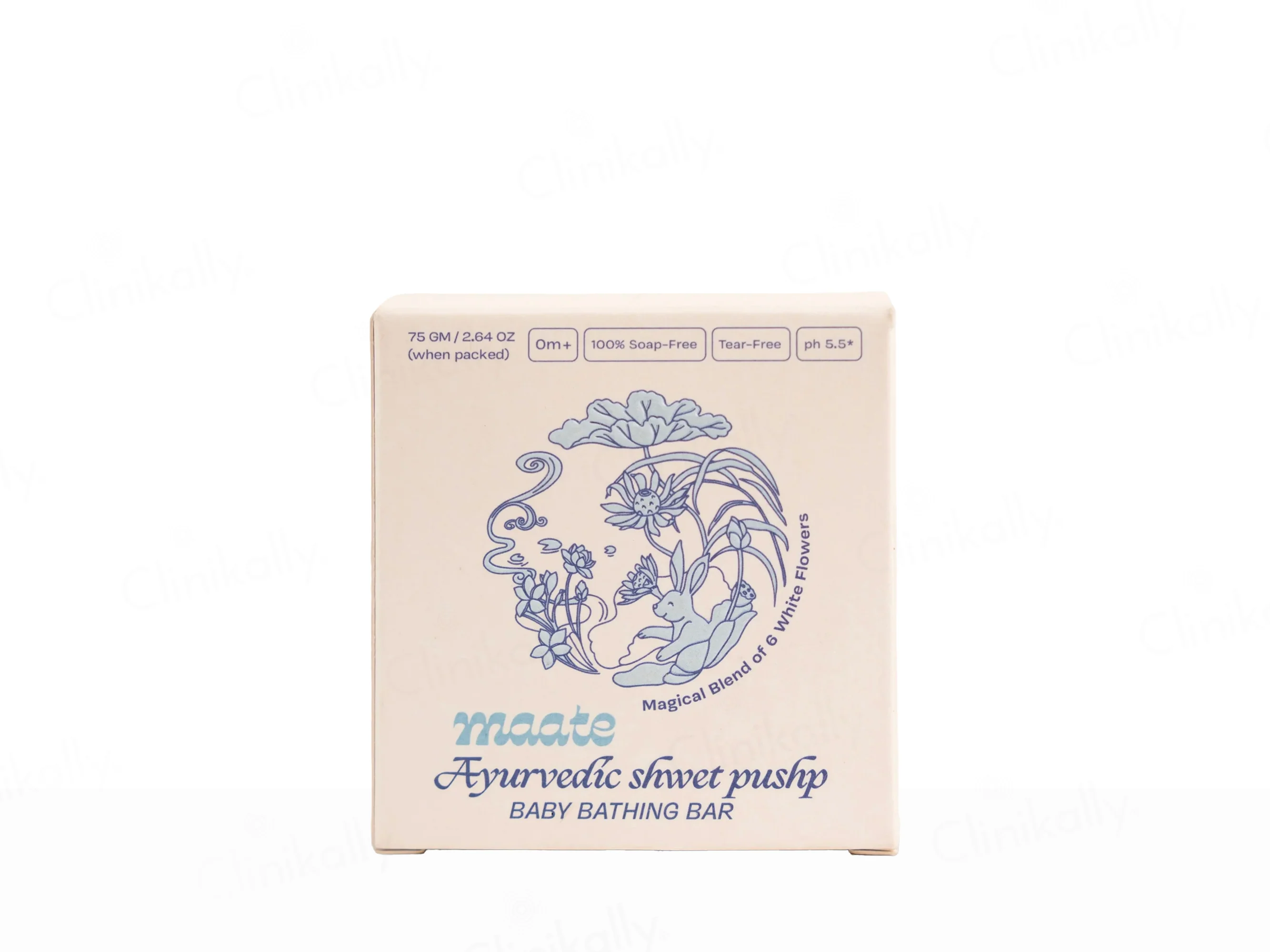 Maate Ayurvedic Shwet Pushp Baby Bathing Bar - Image 4