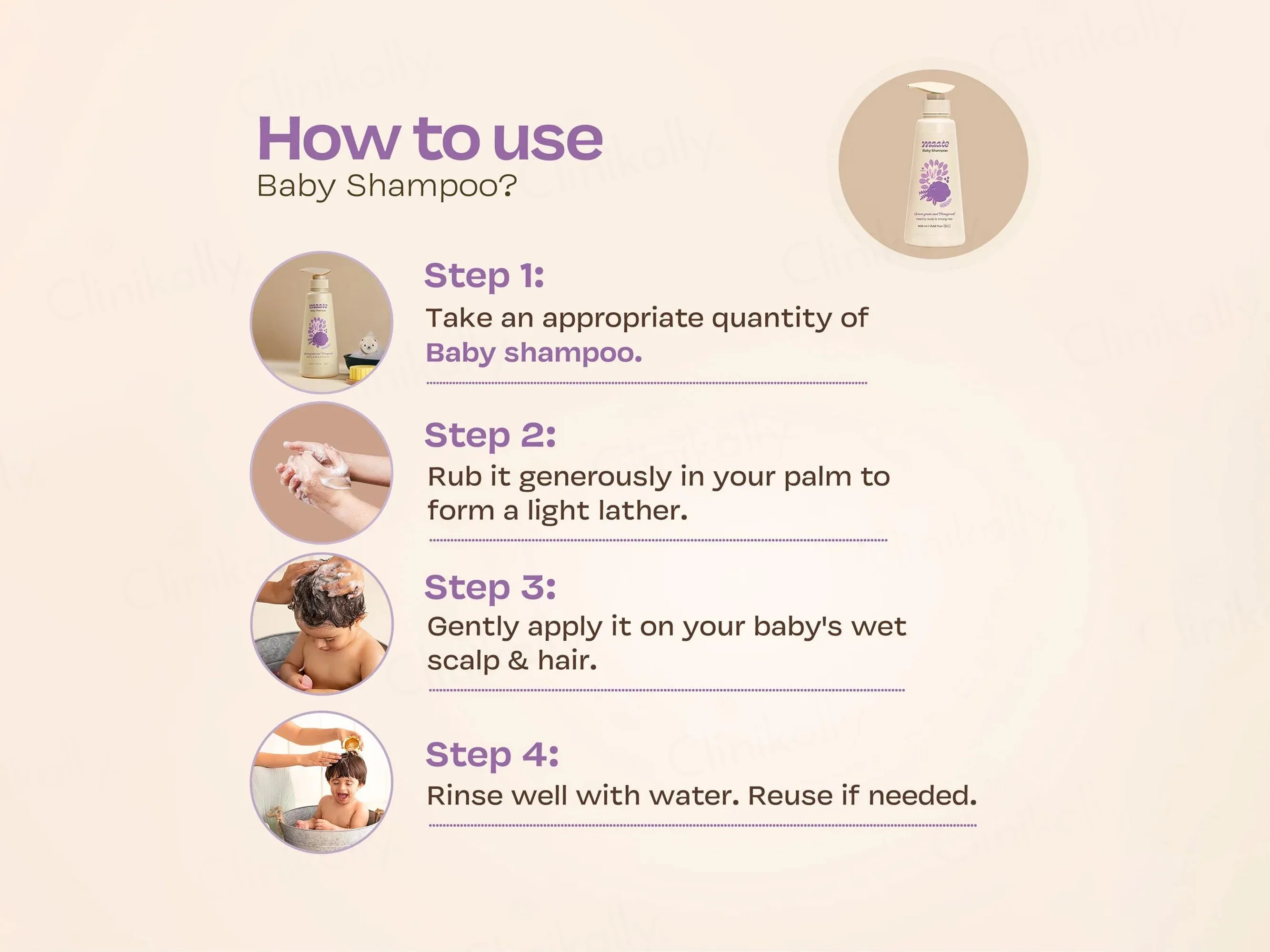 Maate Baby Shampoo For Healthy Scalp and Strong hair - Image 5