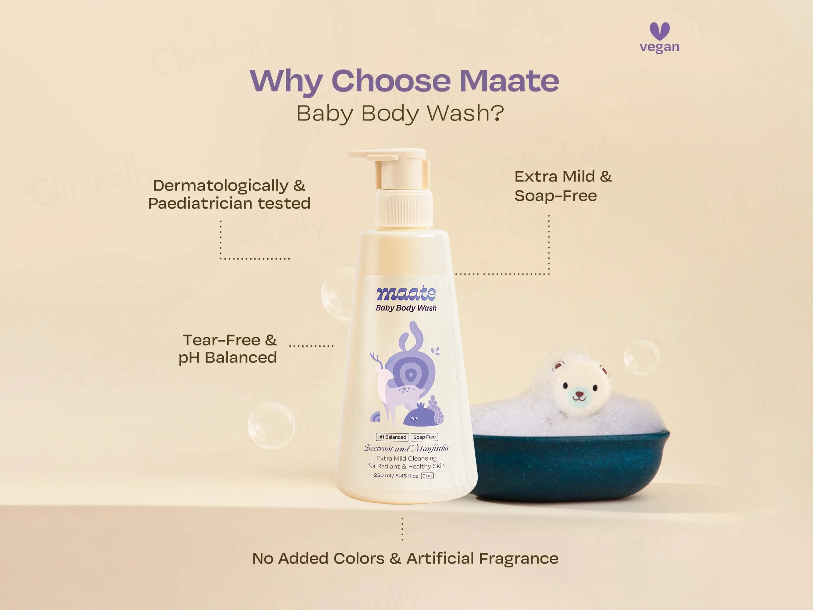 Maate Beetroot and Manjistha Baby Body Wash For Radiant & Healthy Skin - Image 10