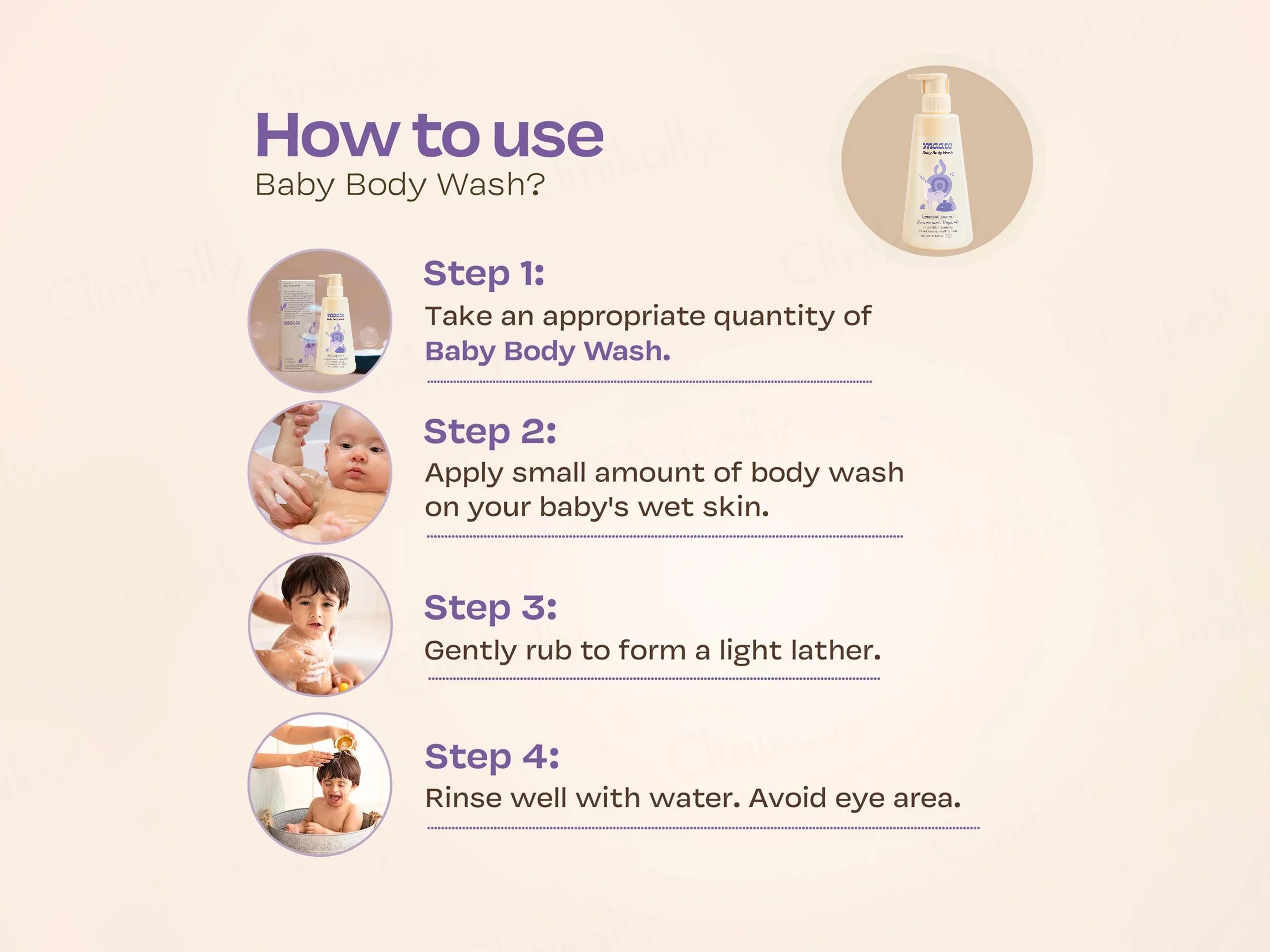 Maate Beetroot and Manjistha Baby Body Wash For Radiant & Healthy Skin - Image 5