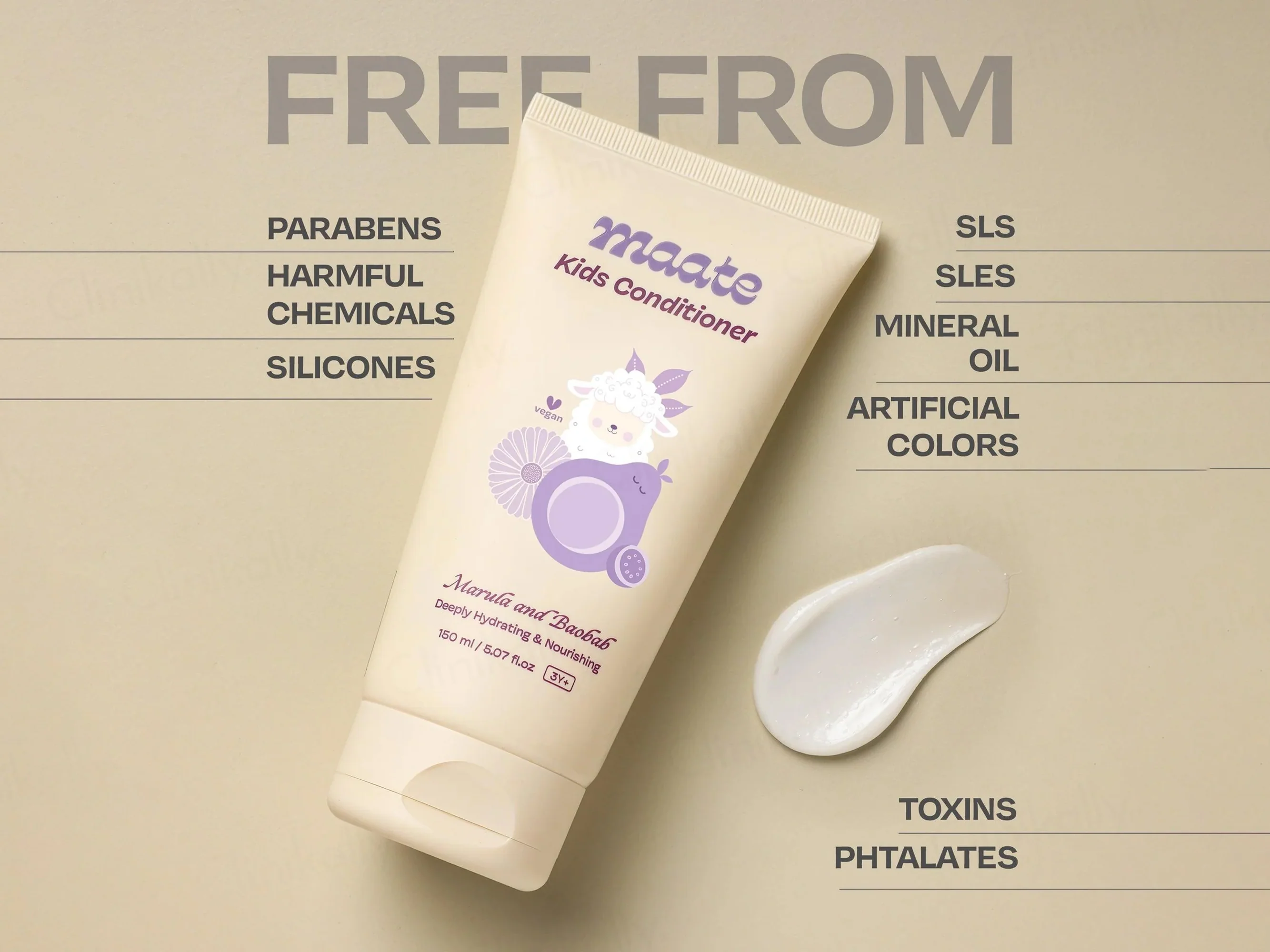 Maate Marula and Baobab Kids Hair Conditioner - Image 4