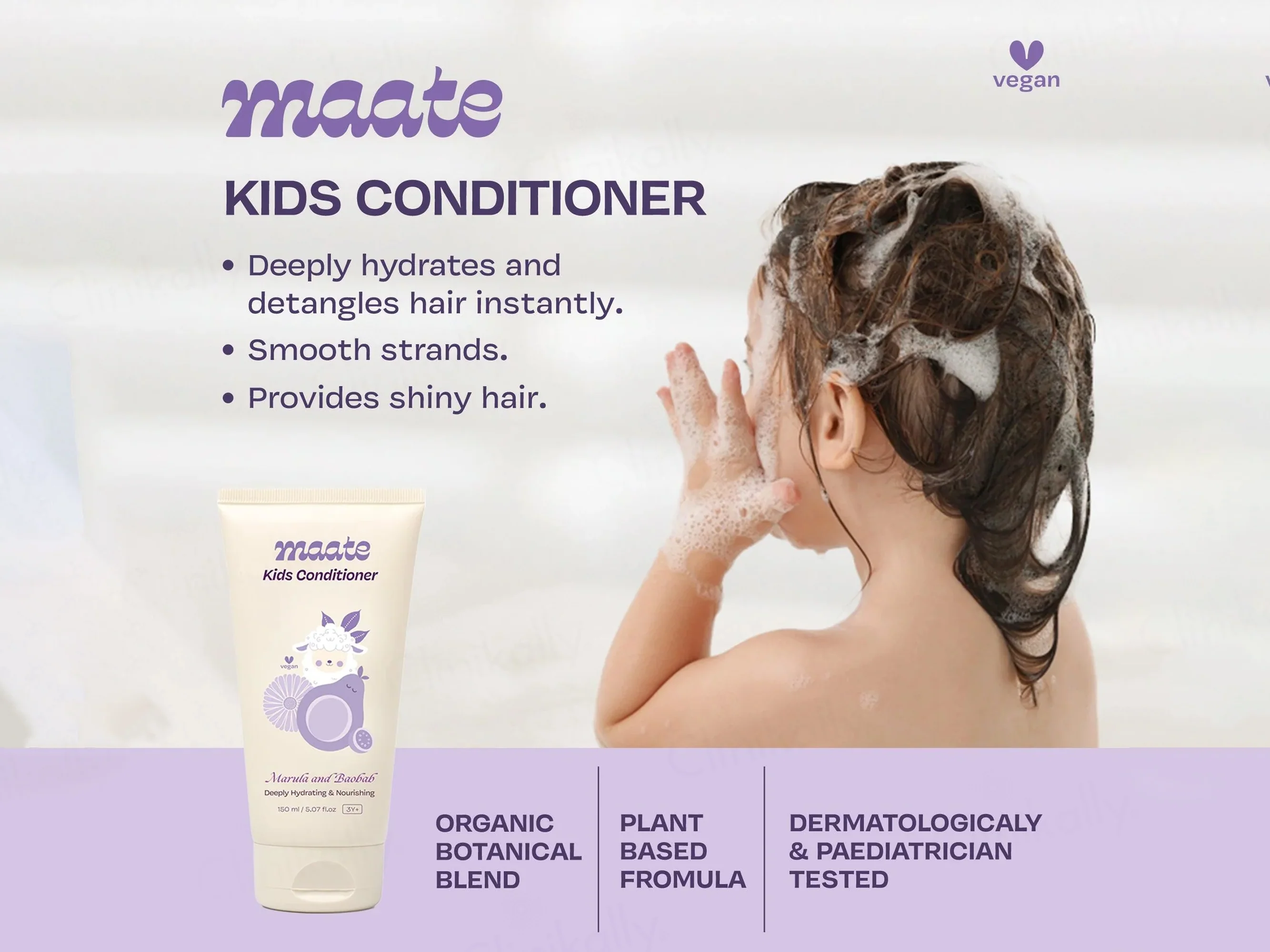 Maate Marula and Baobab Kids Hair Conditioner - Image 5