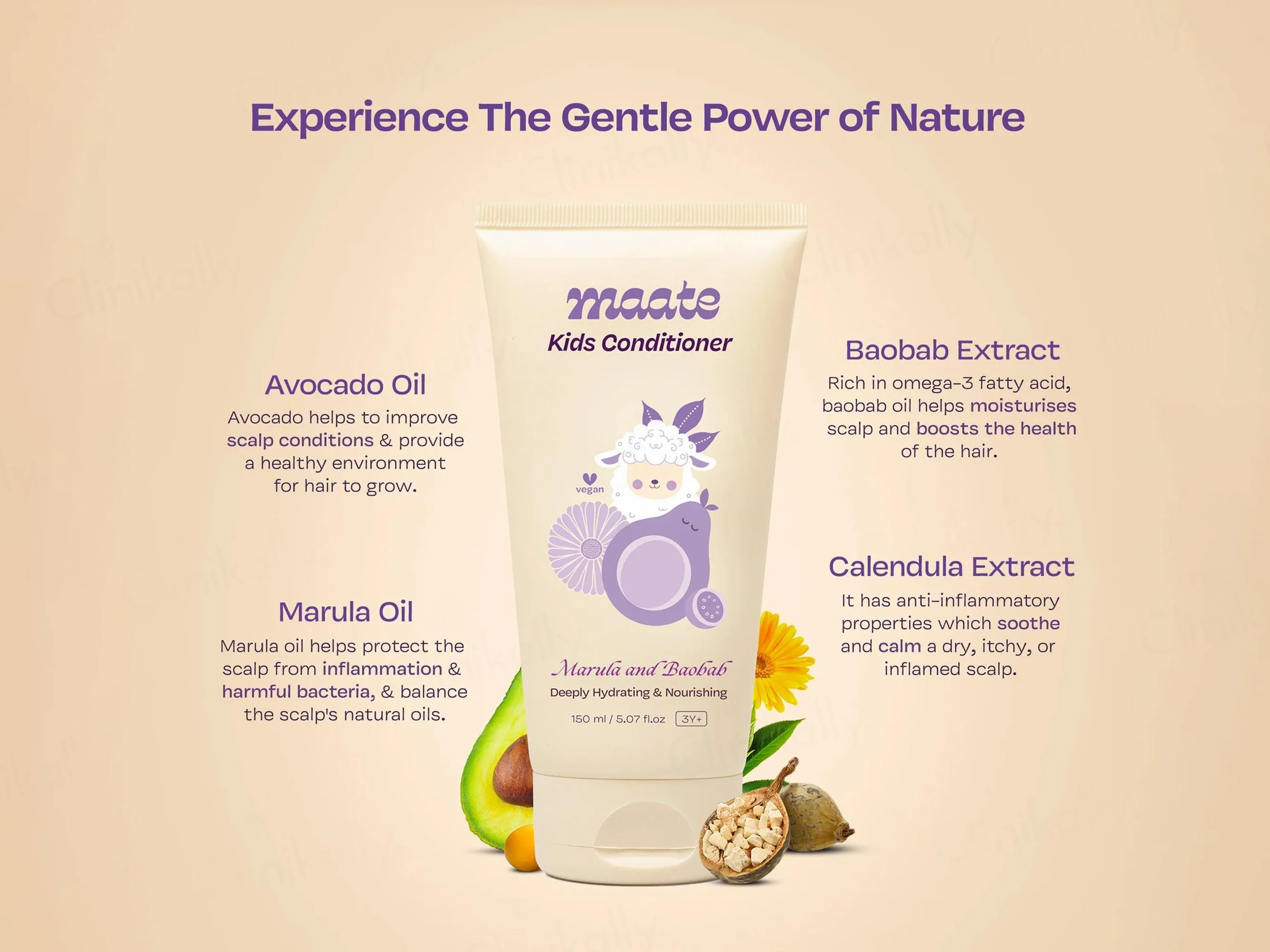 Maate Marula and Baobab Kids Hair Conditioner - Image 6