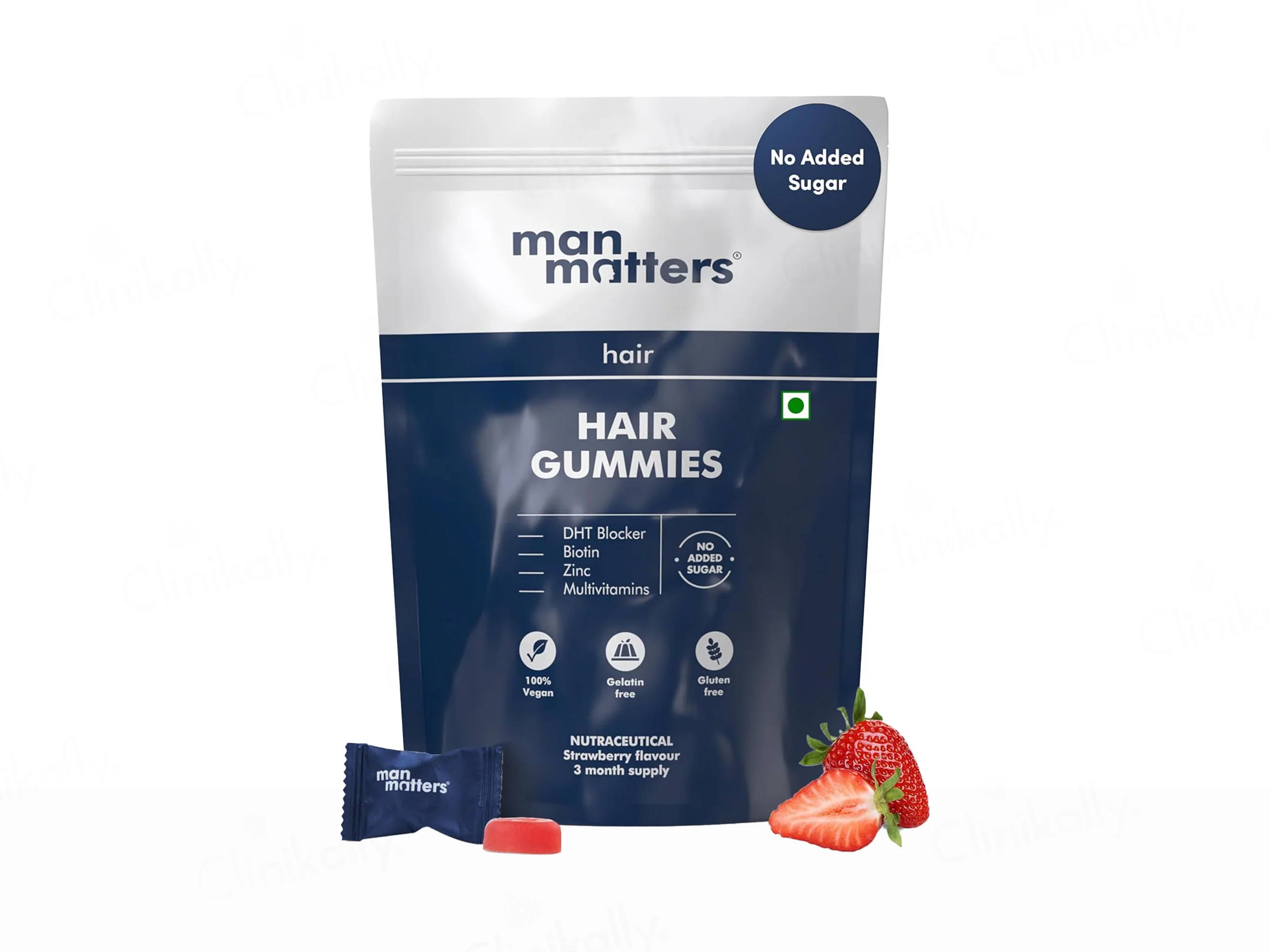 Man Matters Hair Gummies - Strawberry Flavour - Image 10