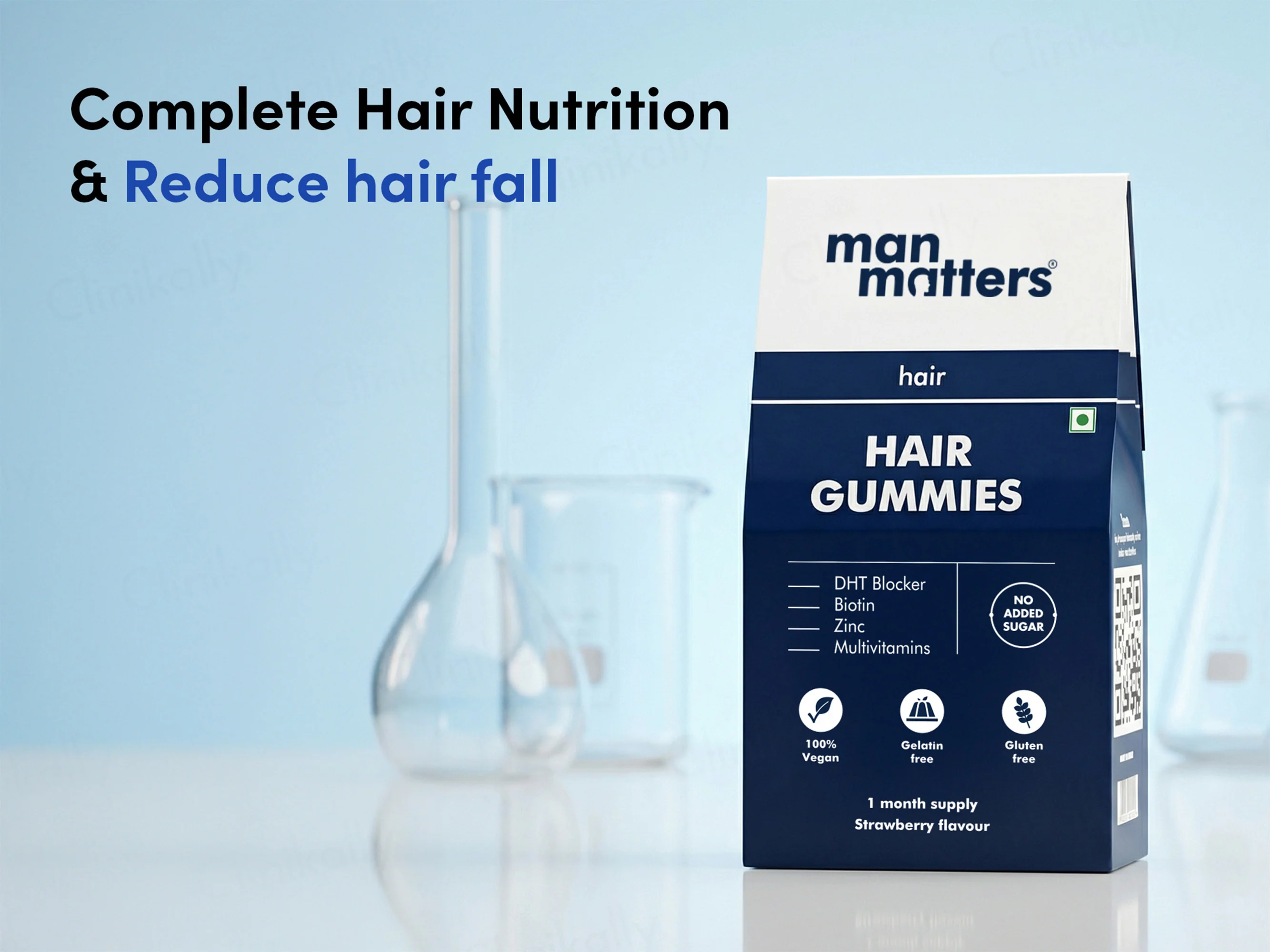 Man Matters Hair Gummies - Strawberry Flavour - Image 2