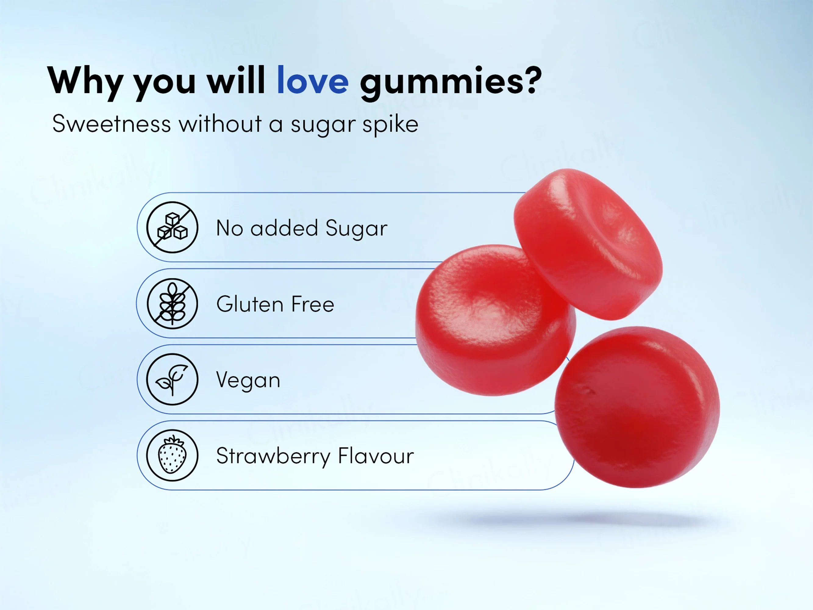 Man Matters Hair Gummies - Strawberry Flavour - Image 3