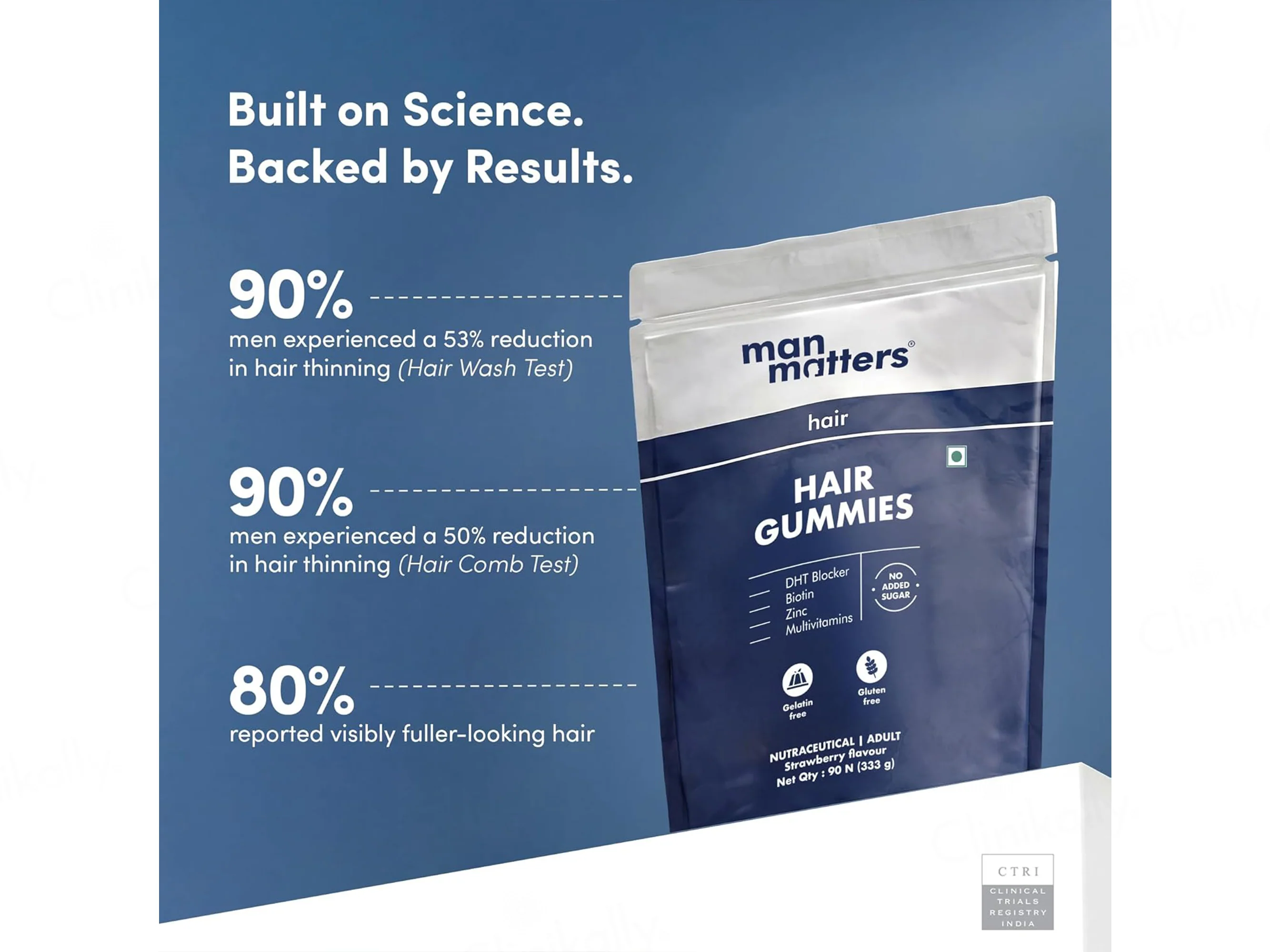 Man Matters Hair Gummies - Strawberry Flavour - Image 9