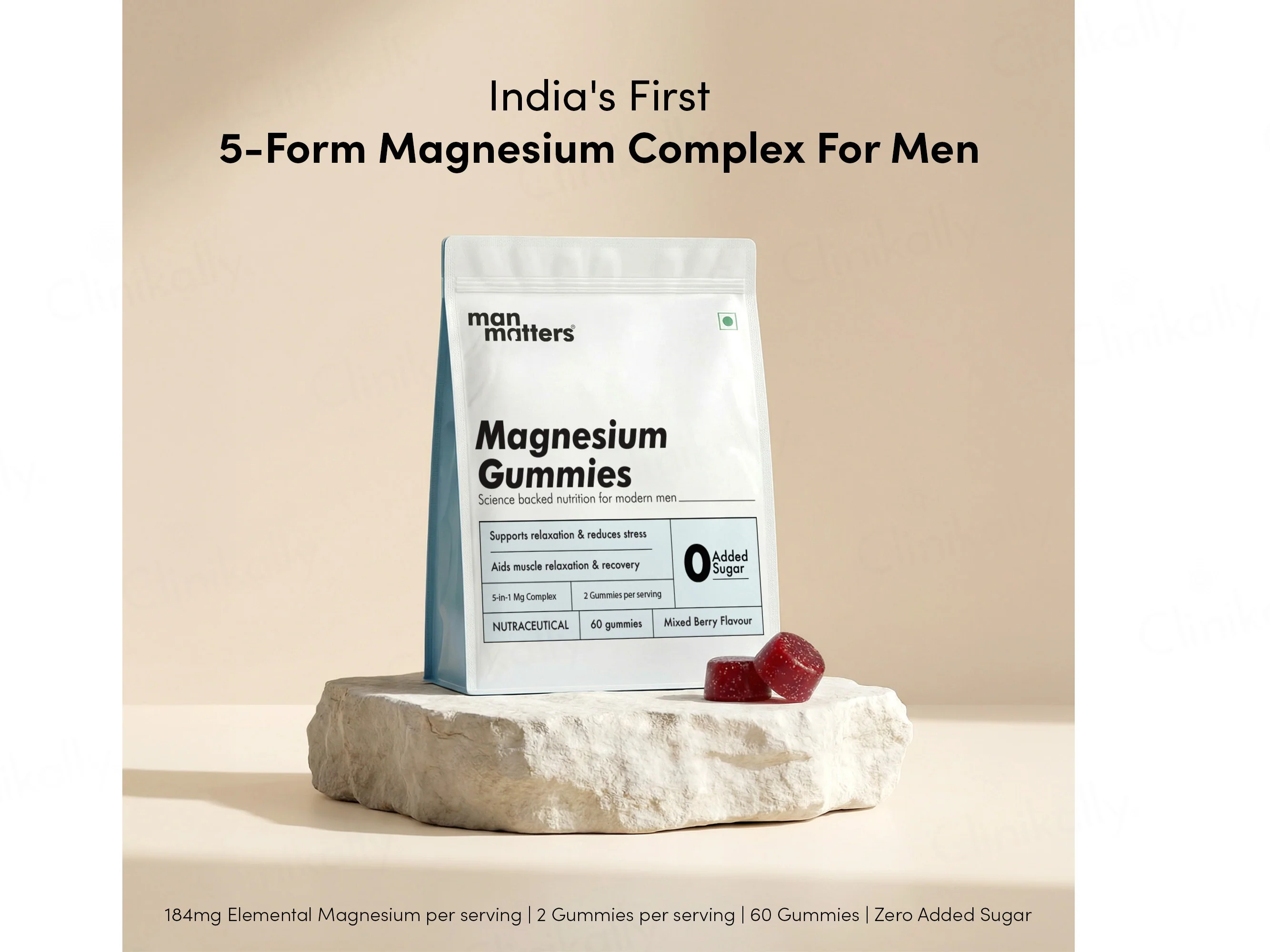 Man Matters Magnesium Gummies - Mixed Berry Flavour - Image 2