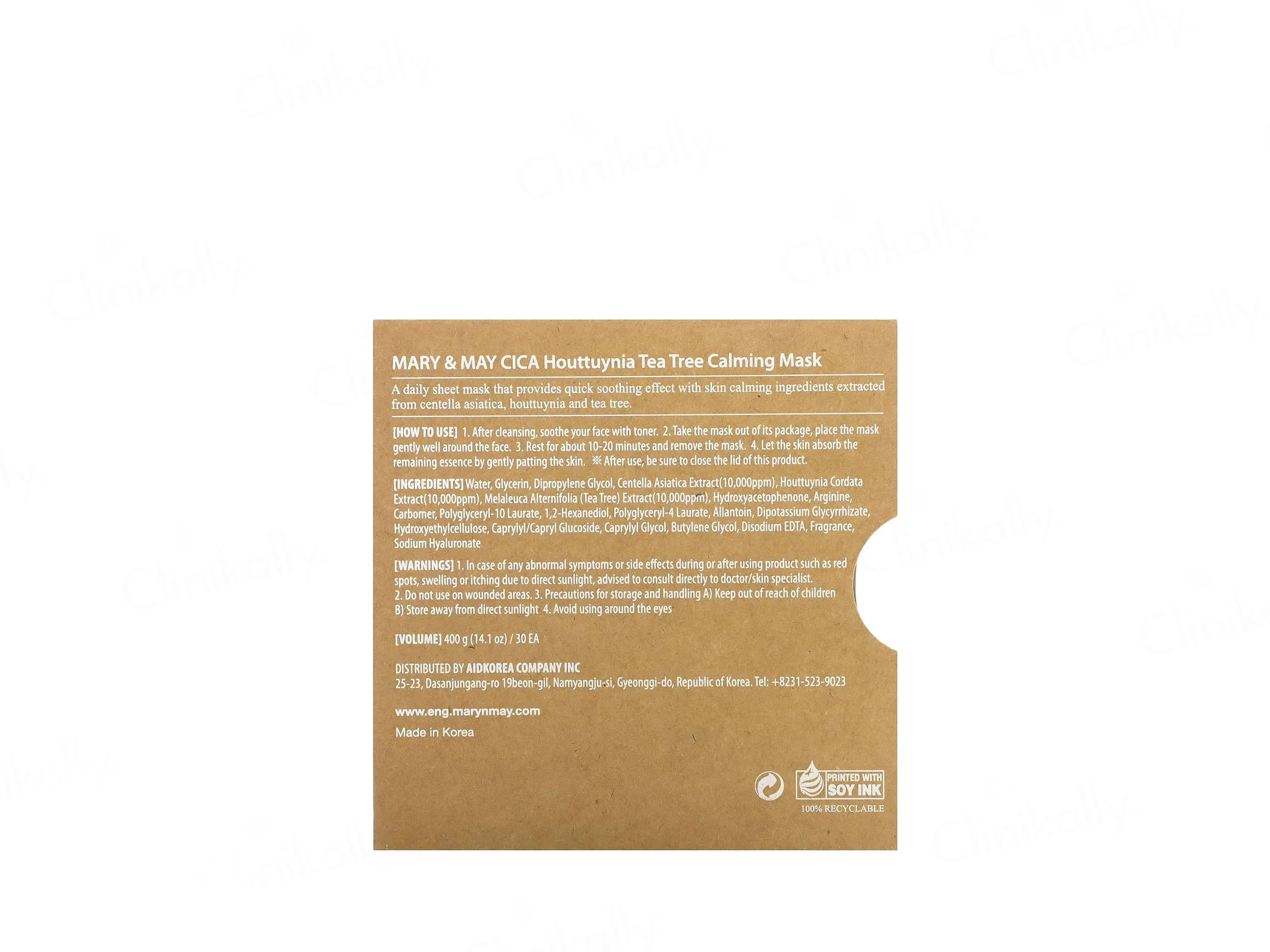 Mary&May Cica Houttuynia Tea Tree Calming Daily Sheet Mask - Image 9
