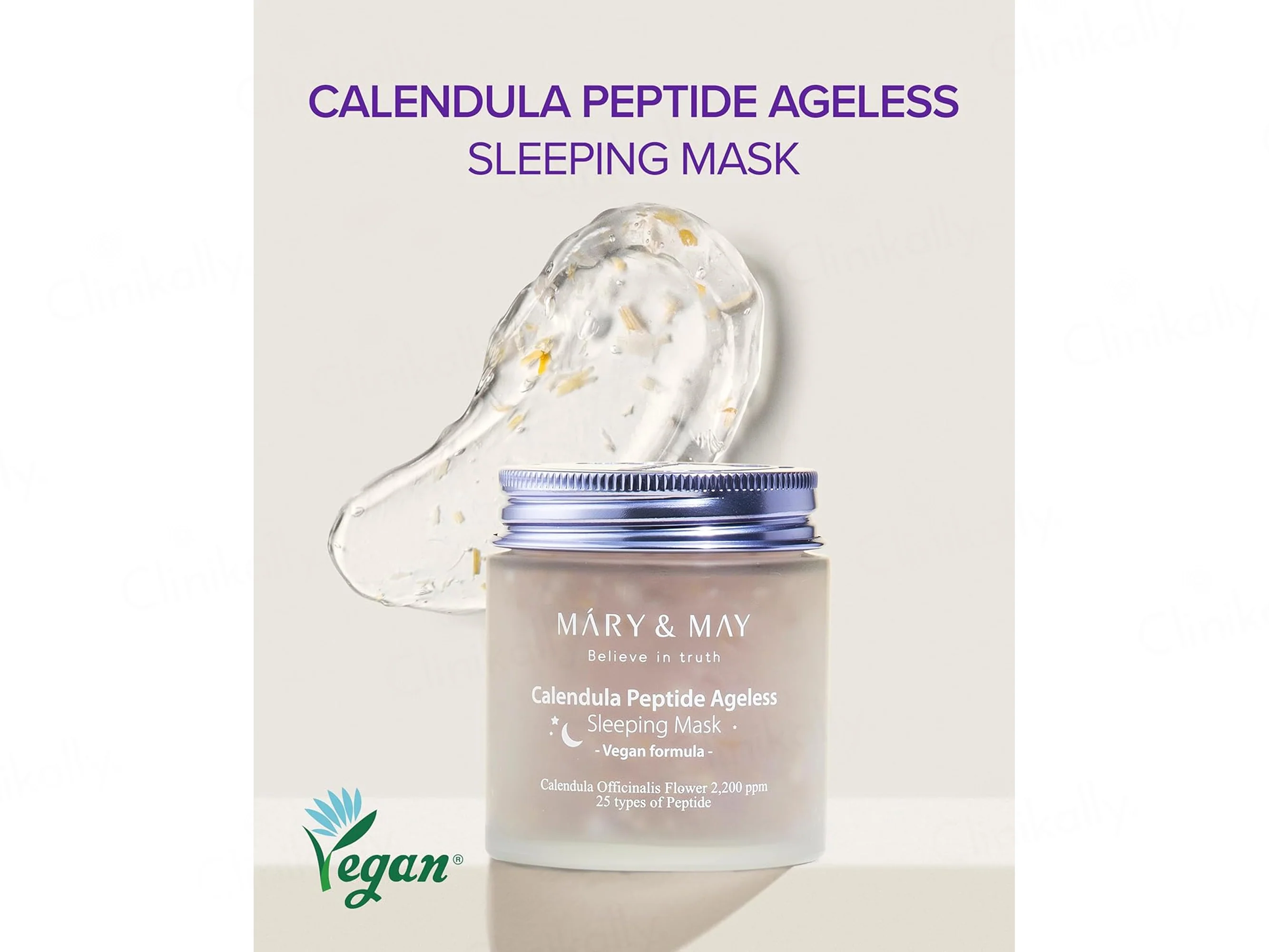 Mary&May Vegan Calendula Peptide Ageless Overnight Gel Sleeping Mask - Image 2