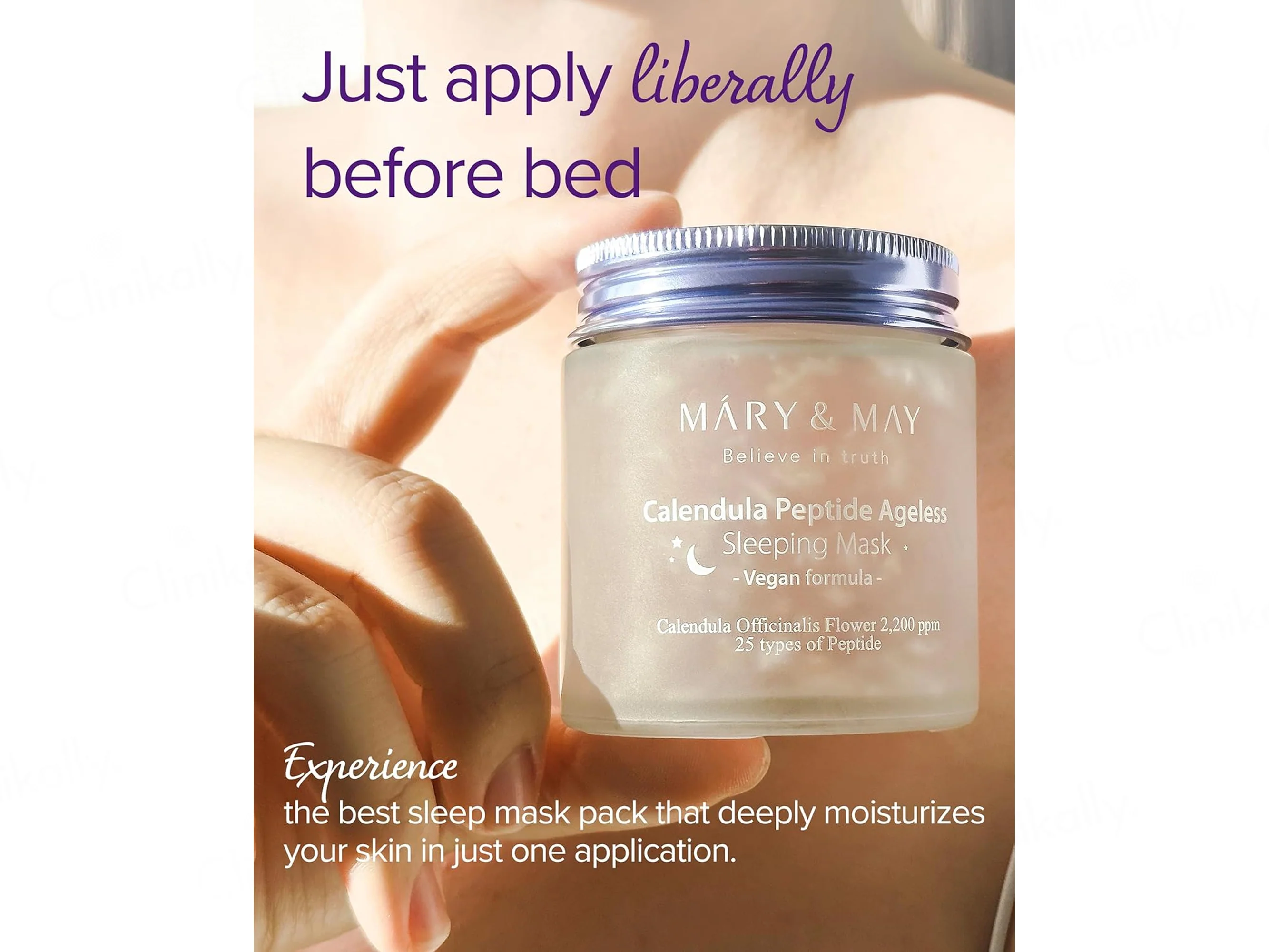 Mary&May Vegan Calendula Peptide Ageless Overnight Gel Sleeping Mask - Image 4