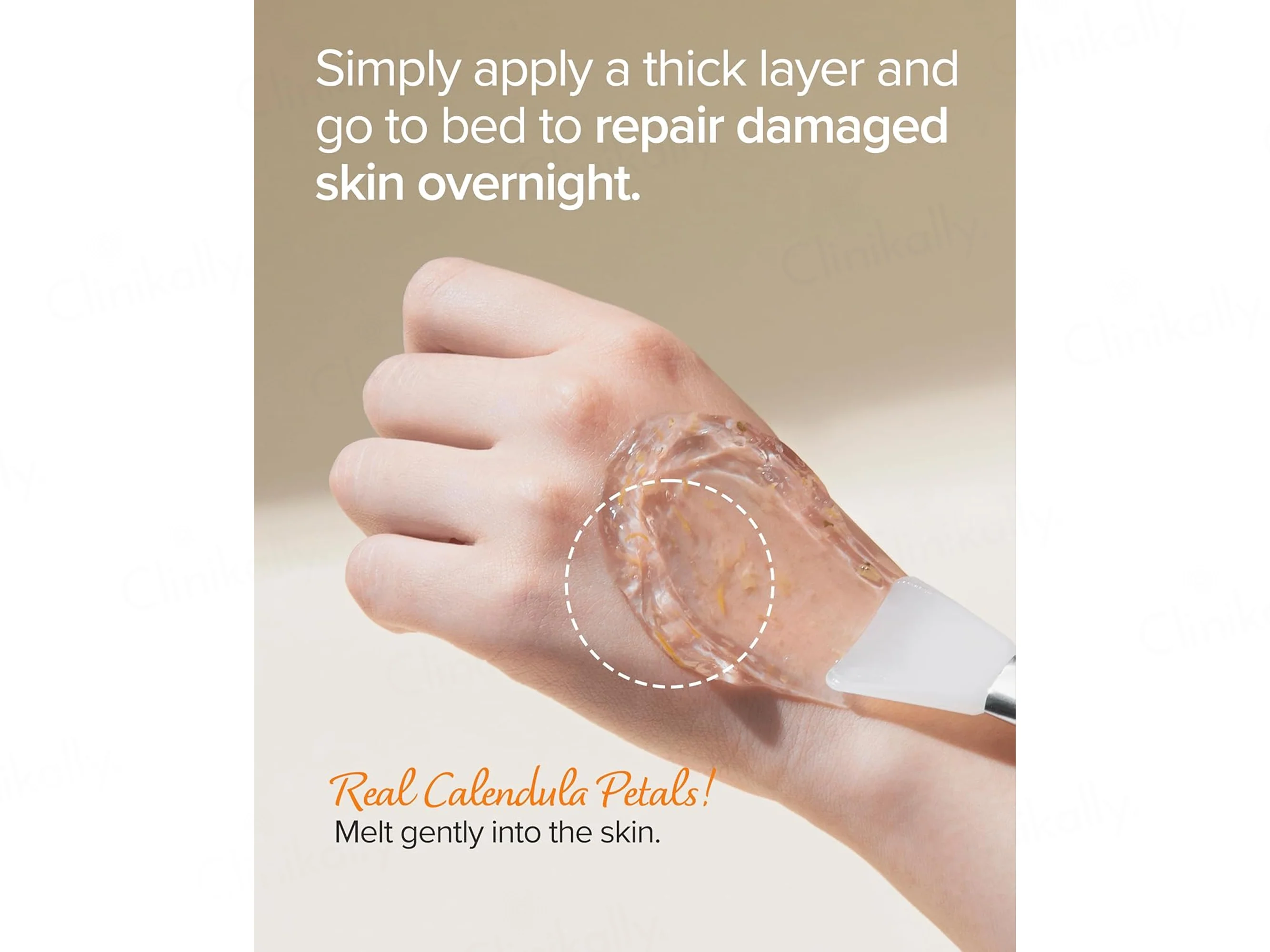 Mary&May Vegan Calendula Peptide Ageless Overnight Gel Sleeping Mask - Image 5