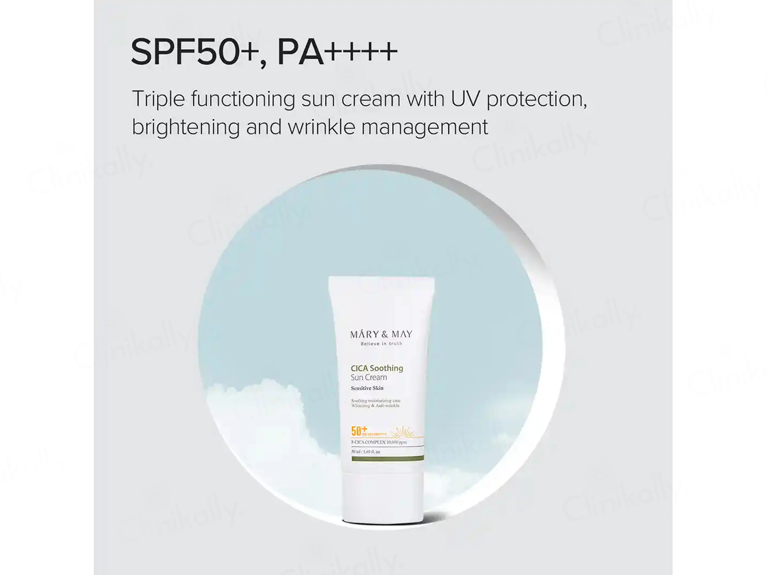 Mary&May Vegan Cica Soothing Sun Cream SPF 50+ PA++++ - Image 4