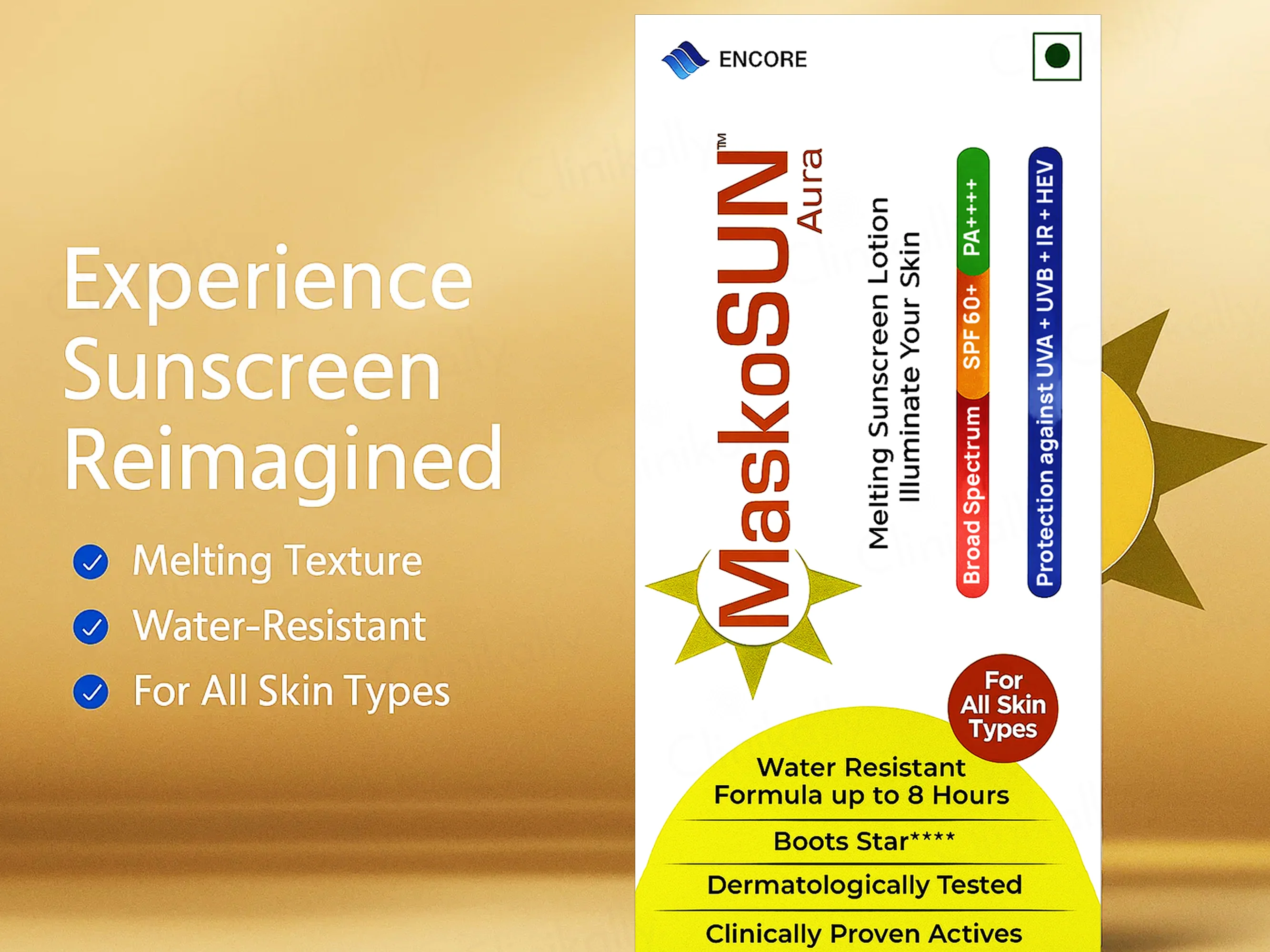 Maskosun Aura Melting Sunscreen Lotion SPF 60+ PA++++ - Image 2