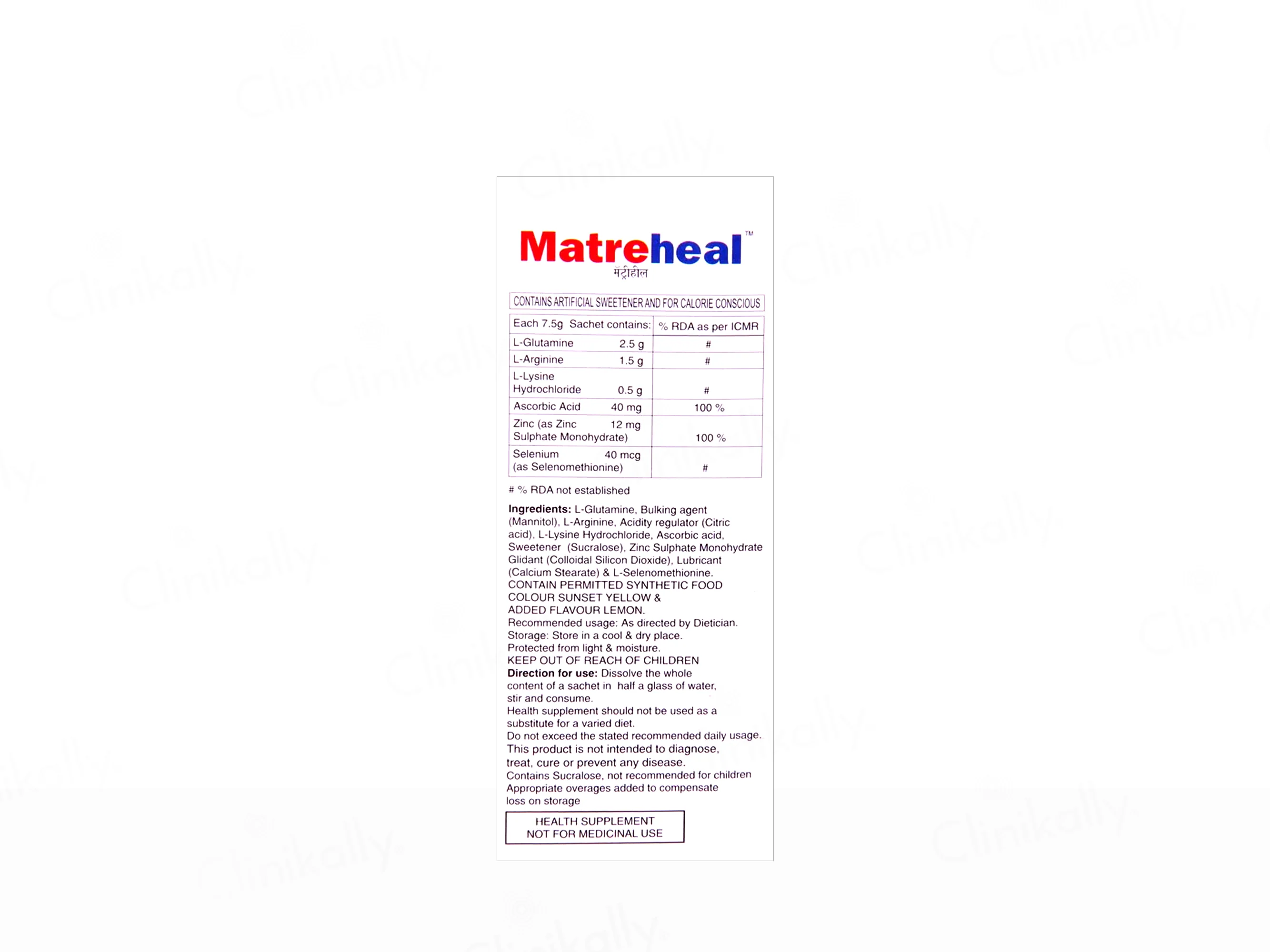 Matreheal Health Supplement Powder - Image 3
