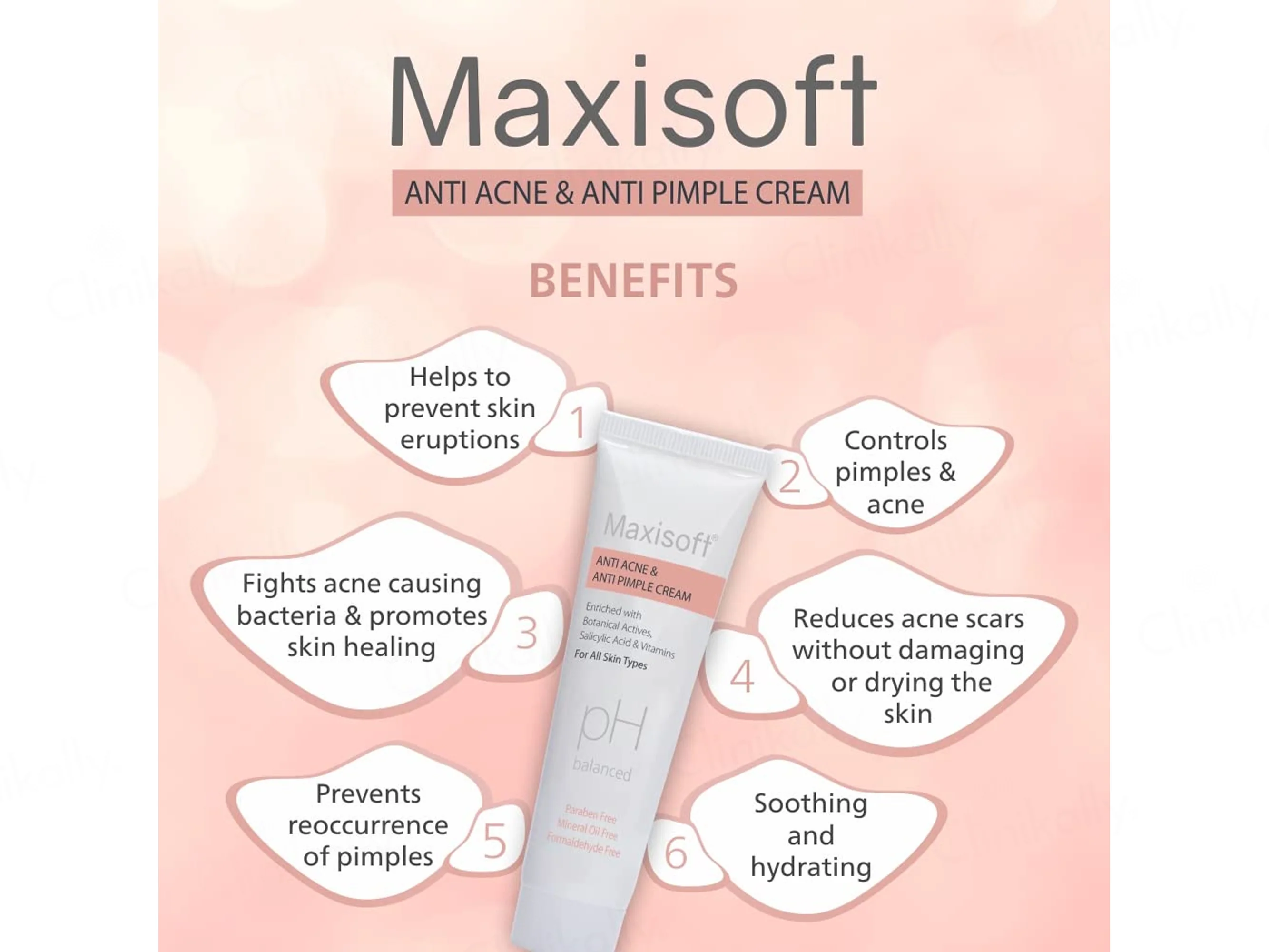 Maxisoft pH Balanced Anti Acne & Anti Pimple Cream - Image 7