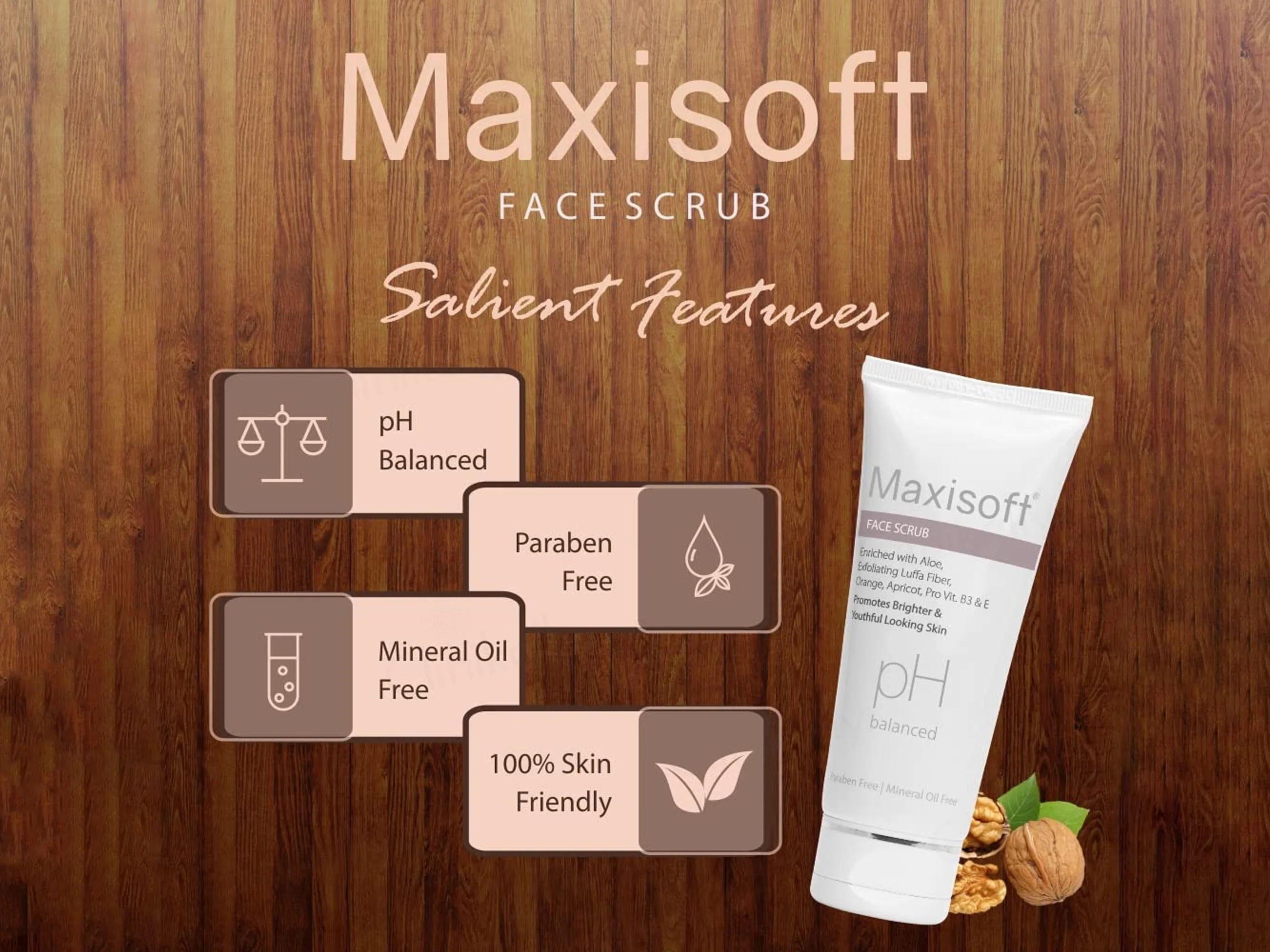Maxisoft pH Balanced Face Scrub - Image 3