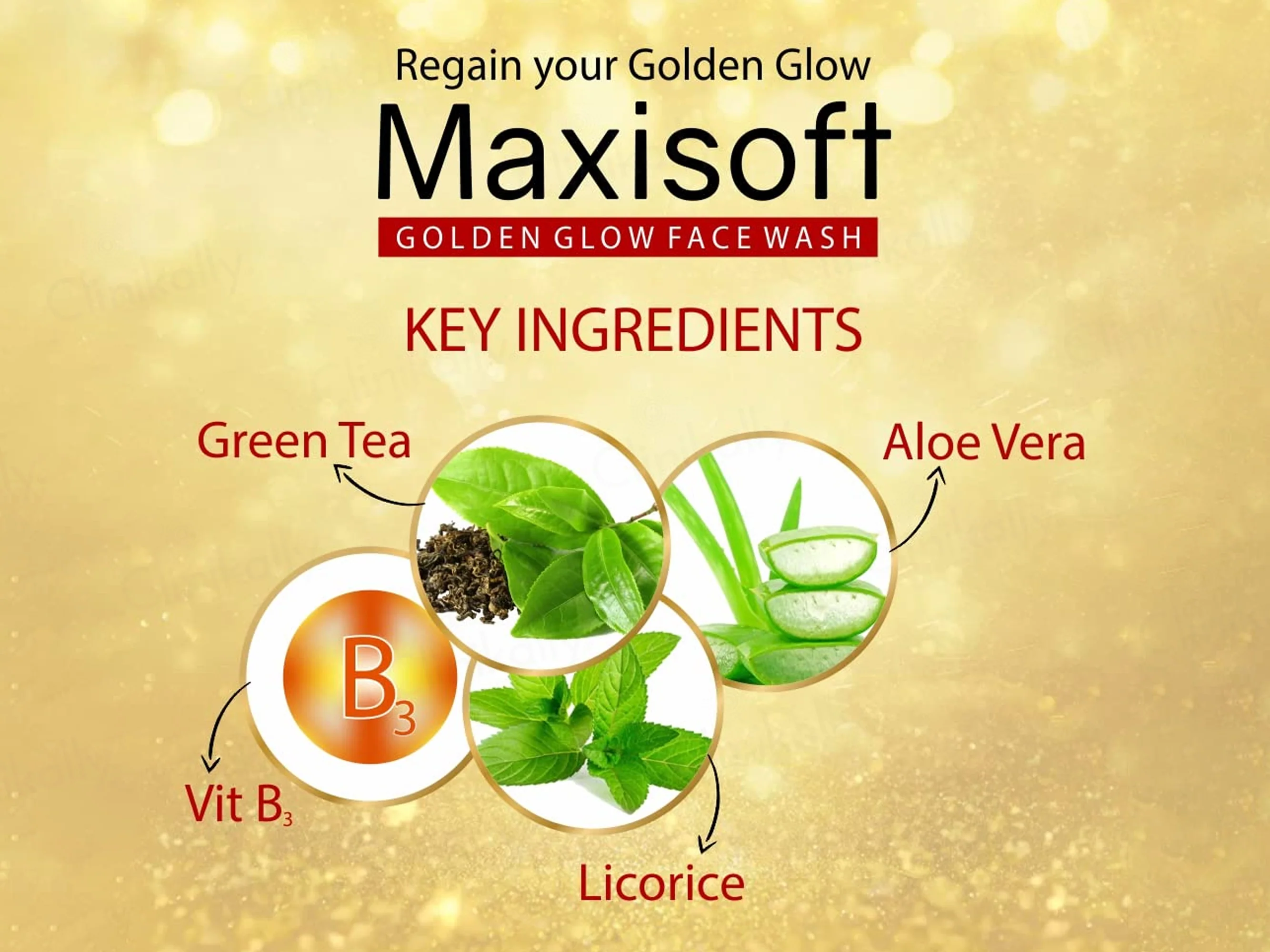 Maxisoft pH Balanced Golden Glow Face Wash - Image 4