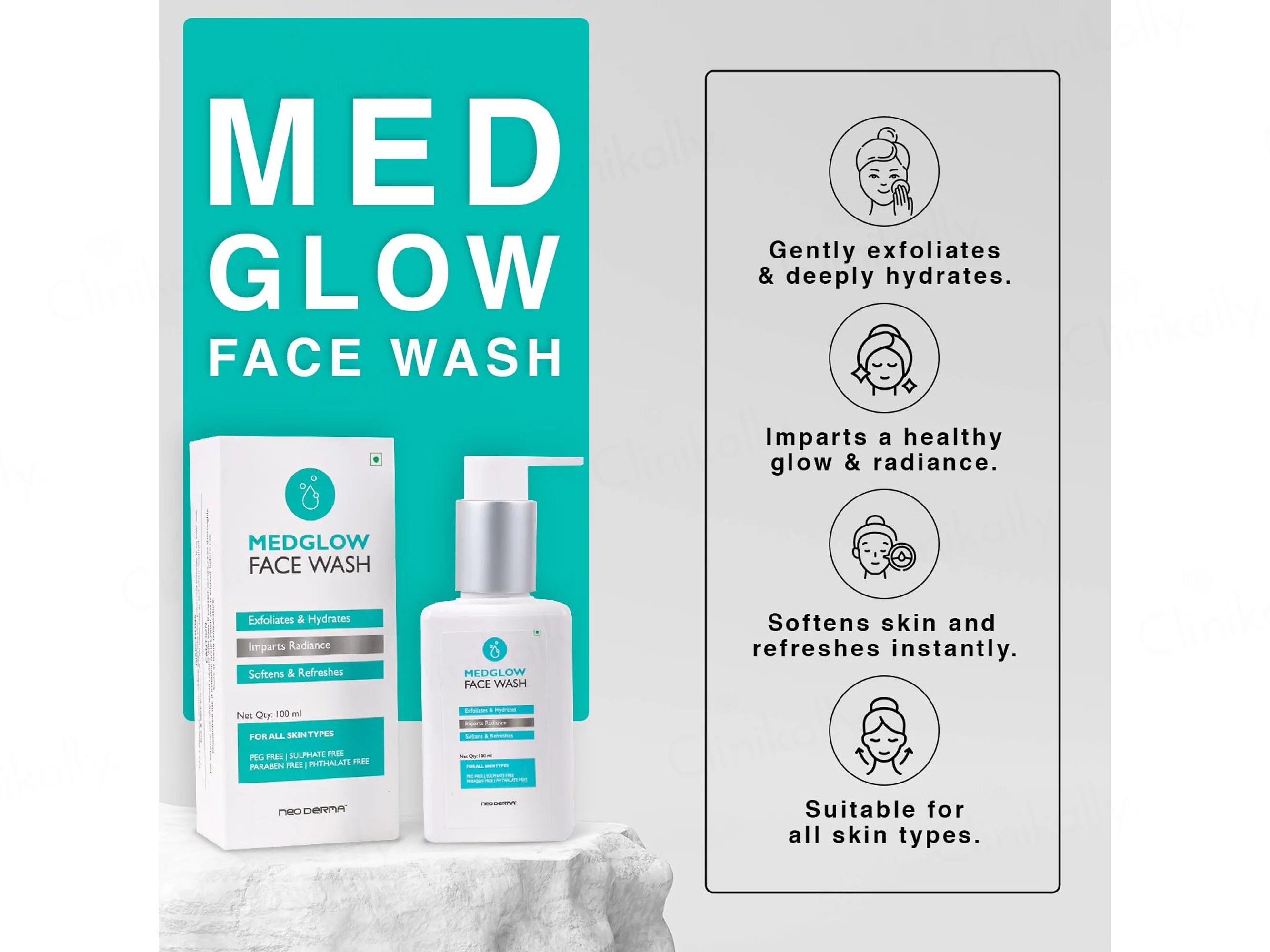 Medglow Exfoliating & Hydrating Face Wash - Image 2