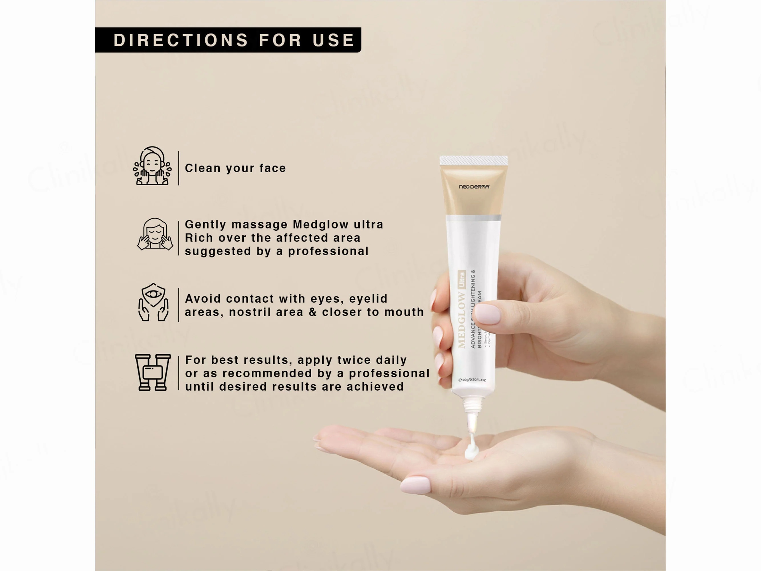 Medglow Ultra Advance Skin Lightening & Brightening Cream - Image 2