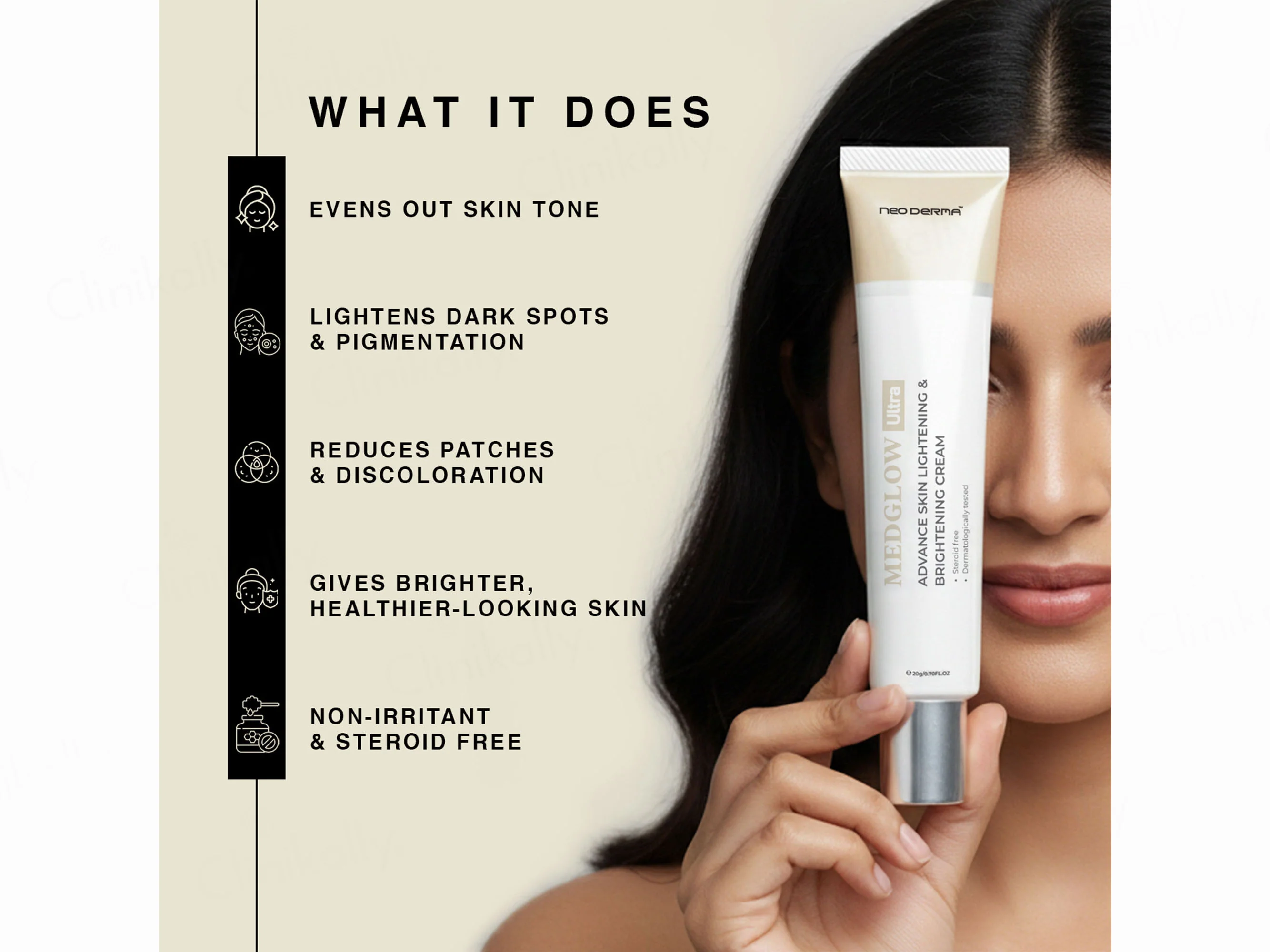 Medglow Ultra Advance Skin Lightening & Brightening Cream - Image 5