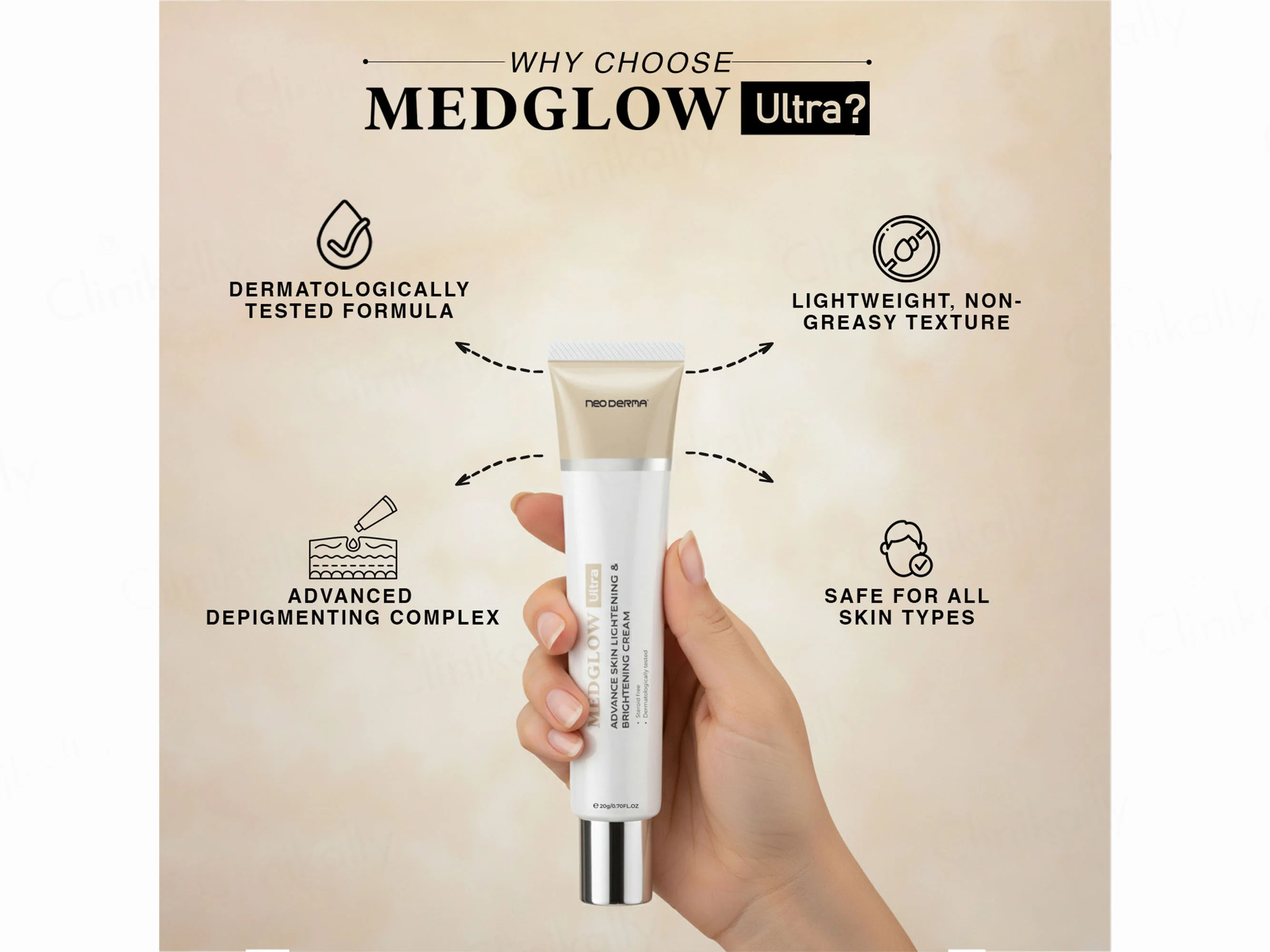 Medglow Ultra Advance Skin Lightening & Brightening Cream - Image 6