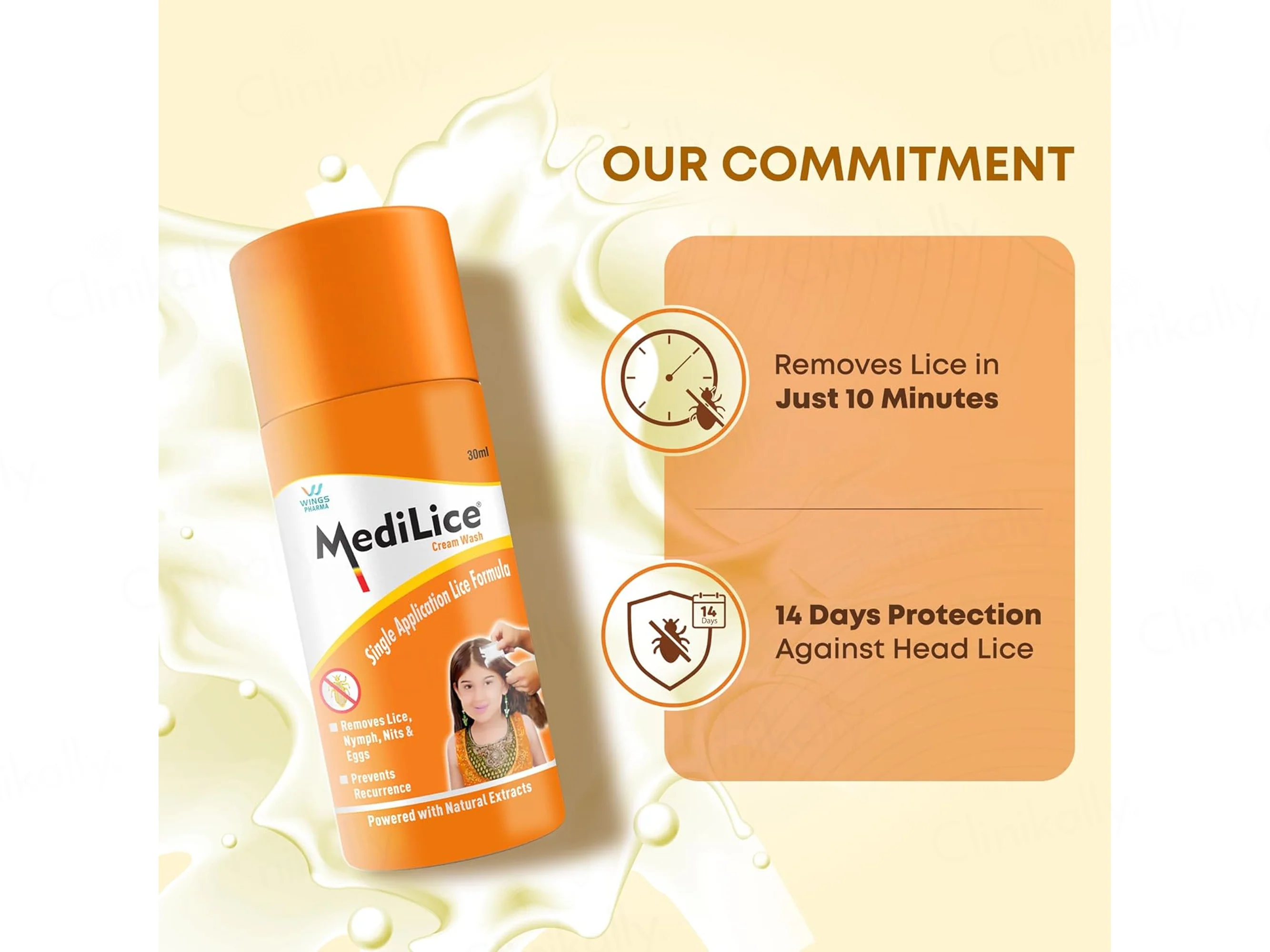 Medilice Hair & Scalp Cream Wash For Head Lice - Image 3