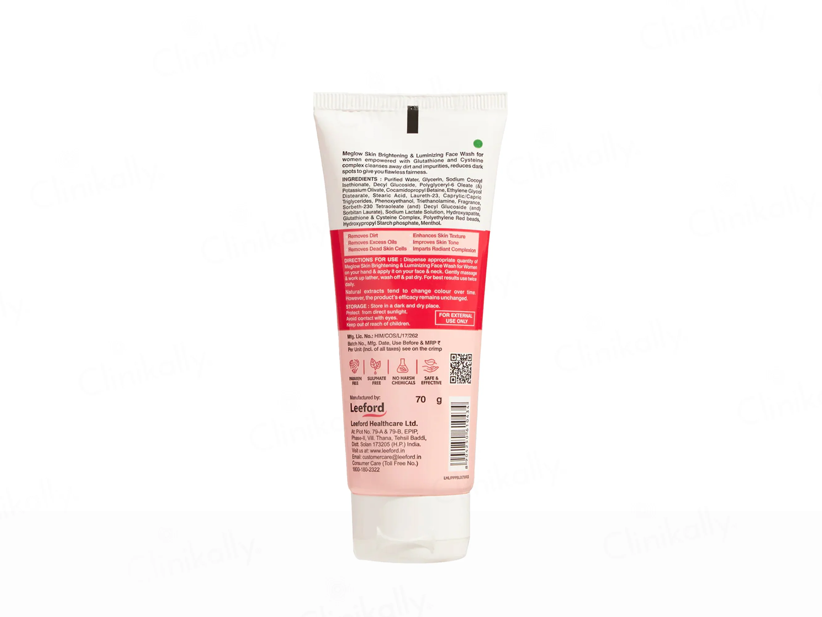 Meglow Instant Glow Skin Brightening & Luminizing Face Wash For Women - Image 8