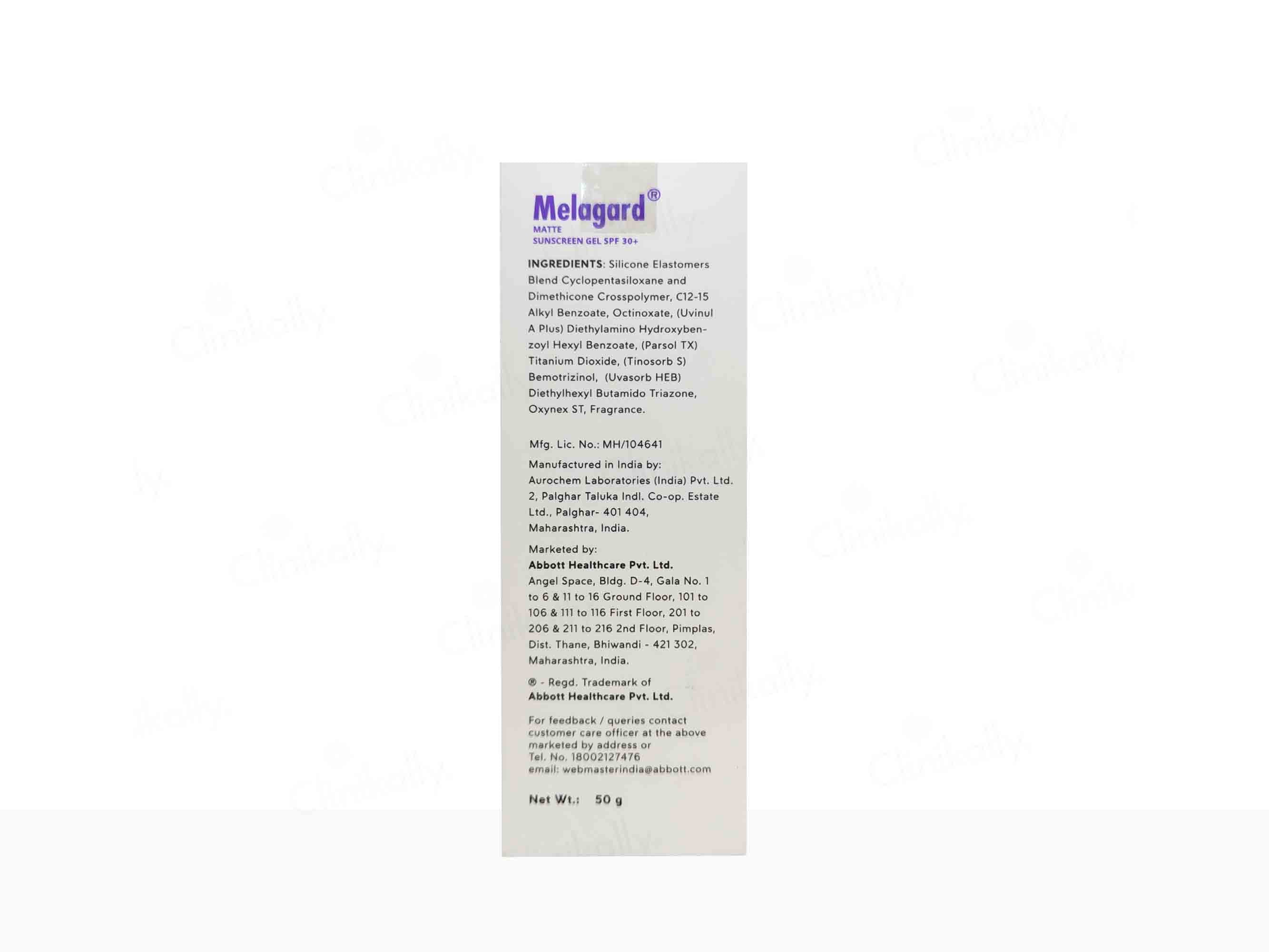 Melagard Matte Sunscreen Gel SPF 30+ PA+++ - Image 3