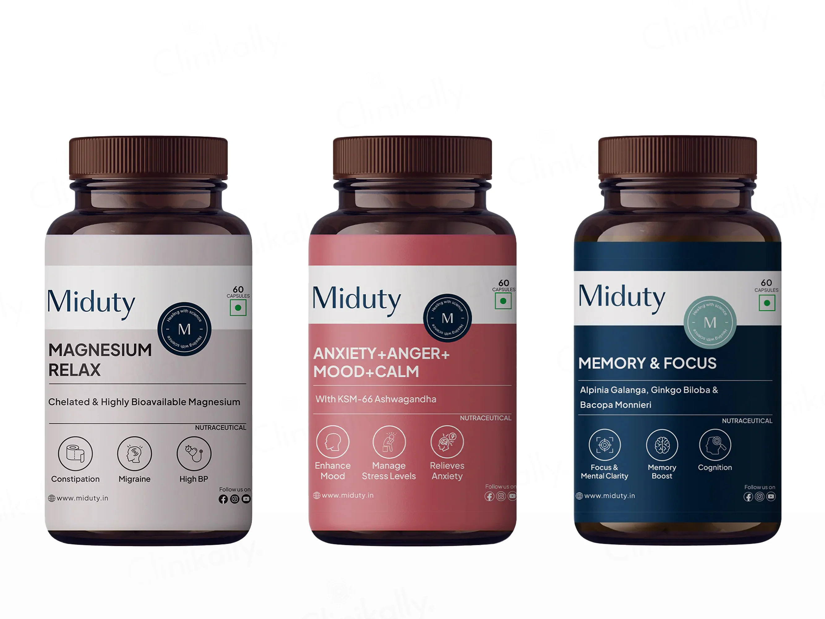 Miduty Anxiety Supplement Bundle
