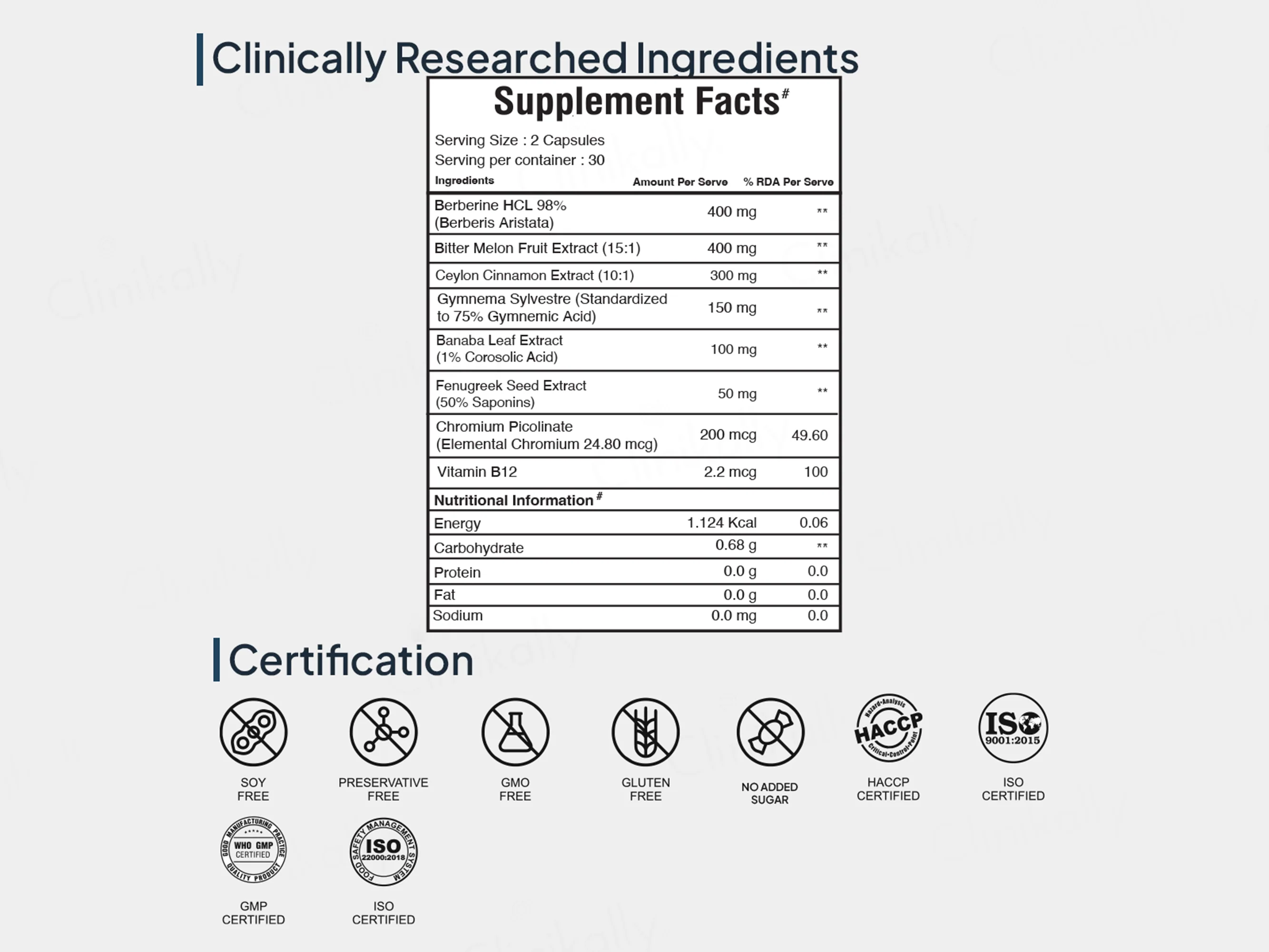 Miduty Berberine 98% Blood Sugar Control Formula Capsule - Image 11
