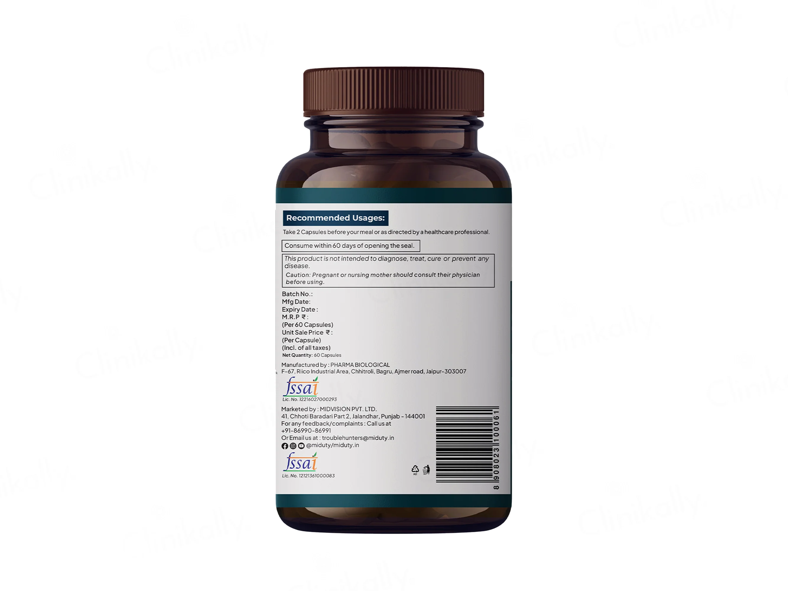 Miduty Berberine 98% Blood Sugar Control Formula Capsule - Image 12