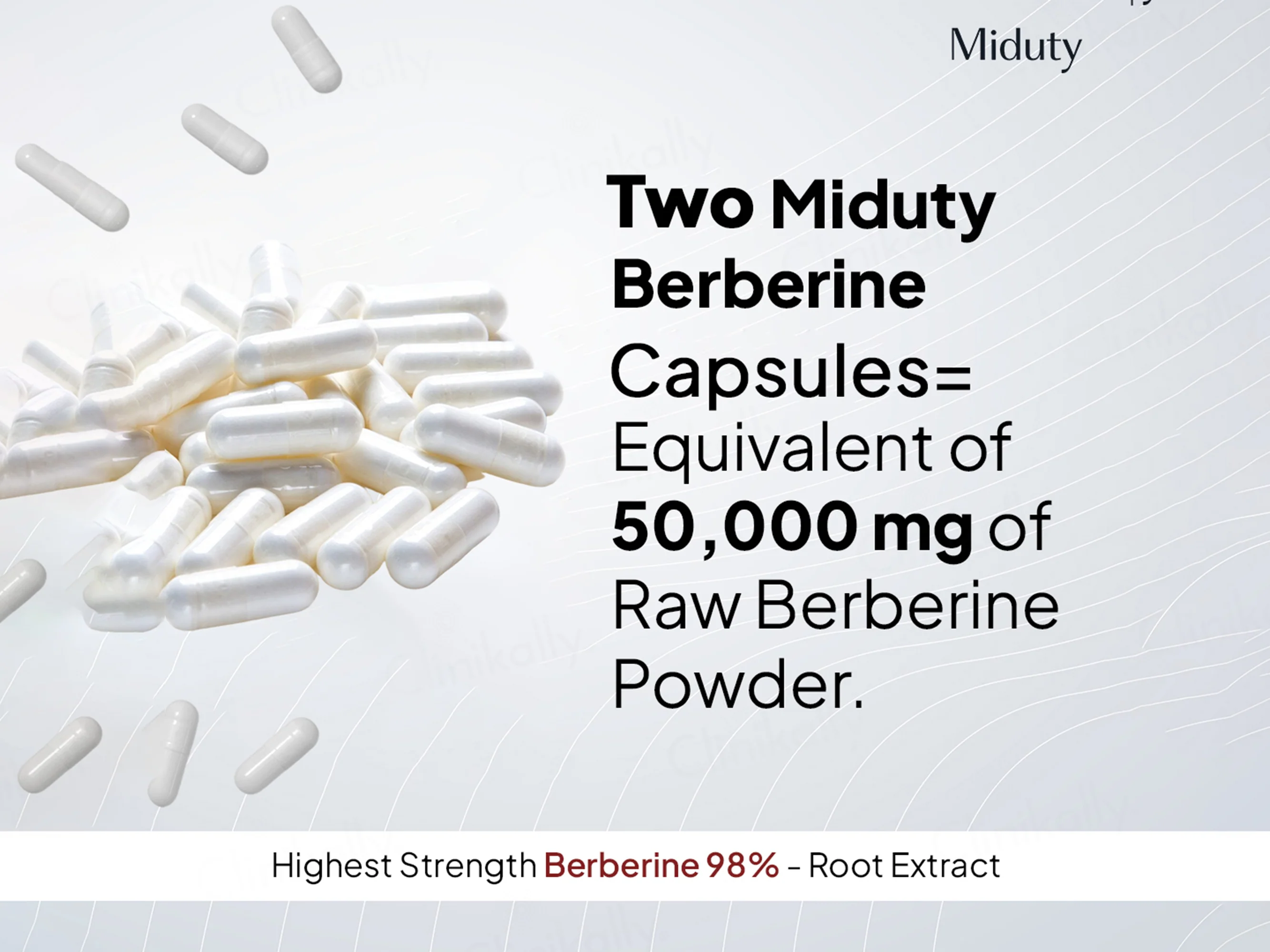 Miduty Berberine 98% Blood Sugar Control Formula Capsule - Image 6