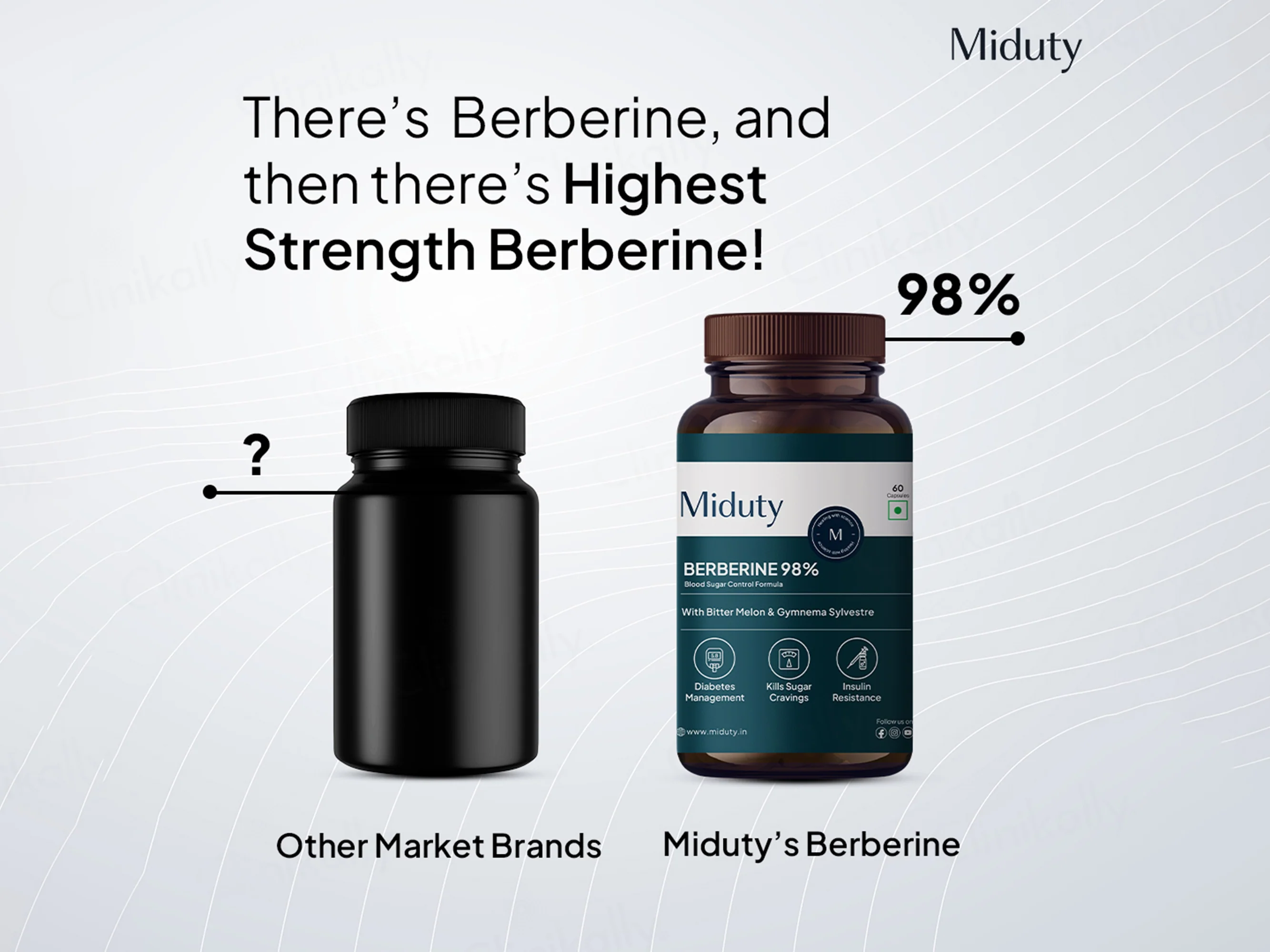 Miduty Berberine 98% Blood Sugar Control Formula Capsule - Image 7