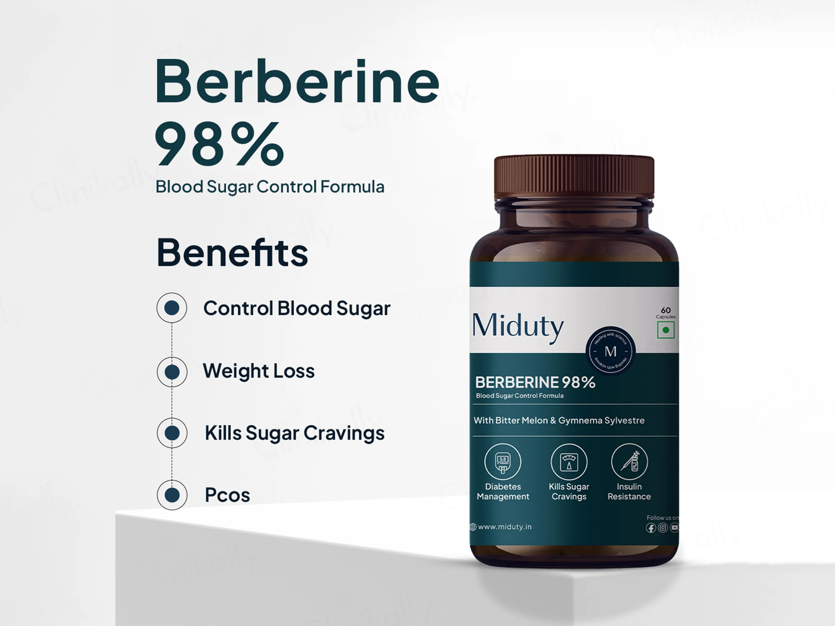 Miduty Berberine 98% Blood Sugar Control Formula Capsule - Image 8