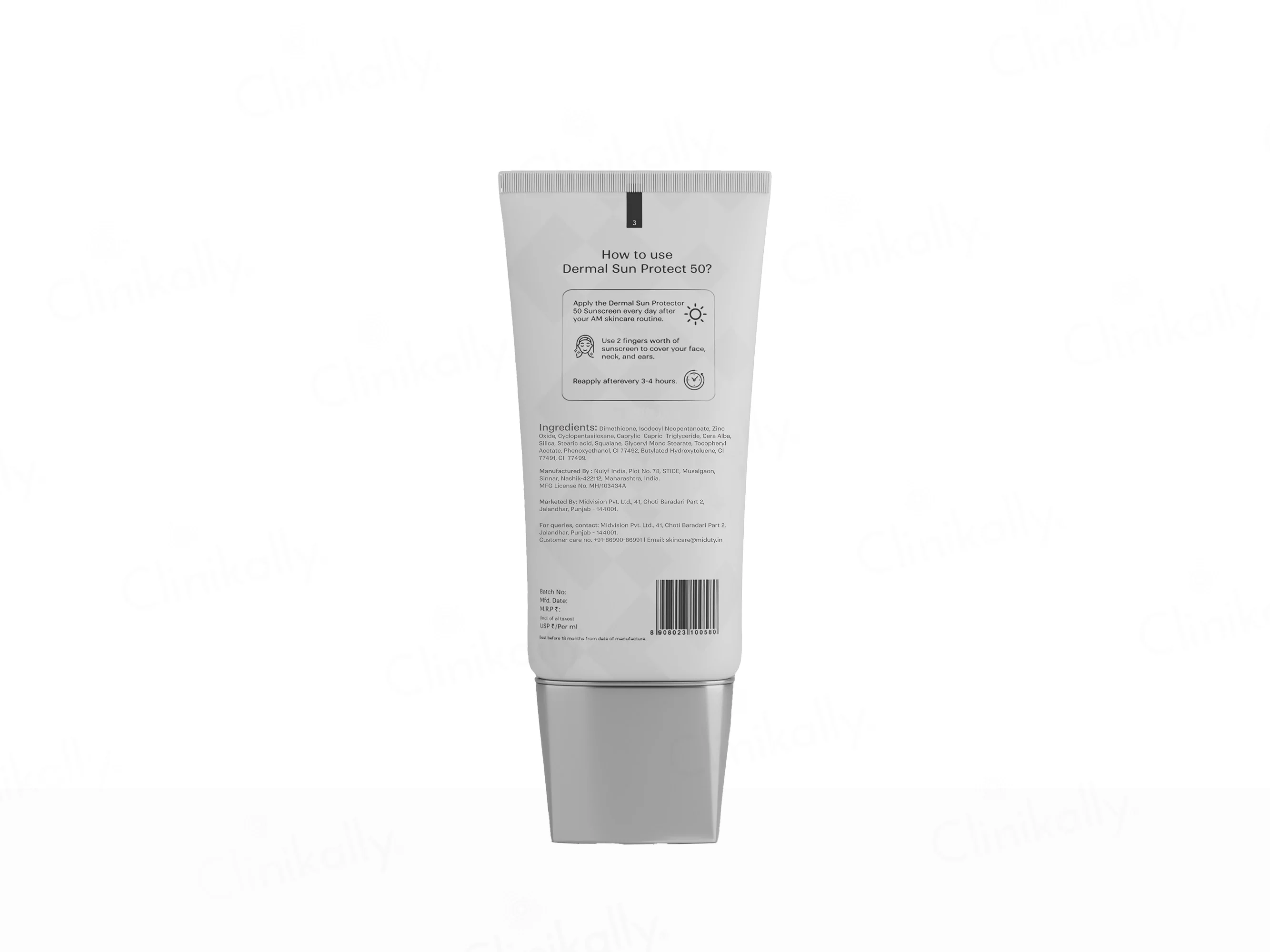 Miduty Dermal Sun Protect 50 Tinted Mineral Sunscreen SPF 50 PA+++ - Image 7