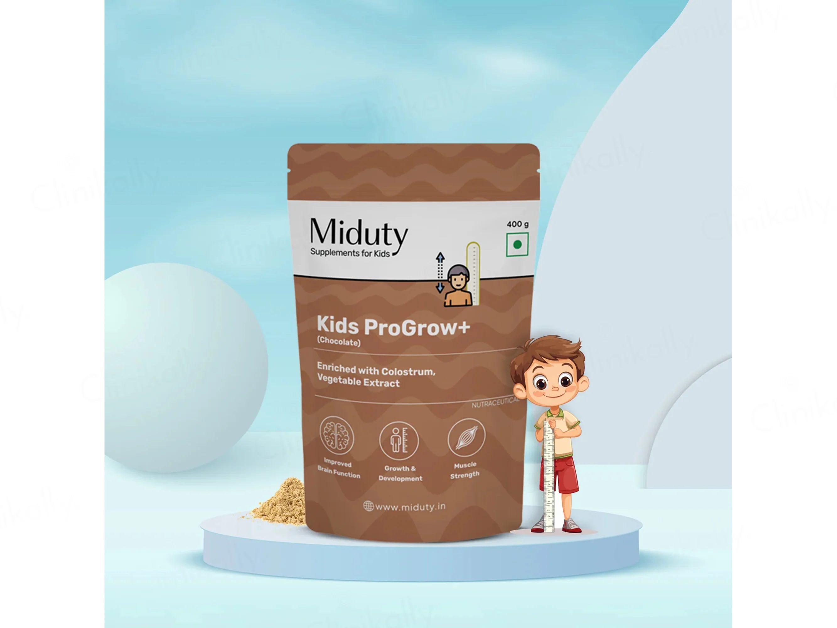 Miduty Kids Progrow+ Protein Powder - Chocolate Flavour - Image 2