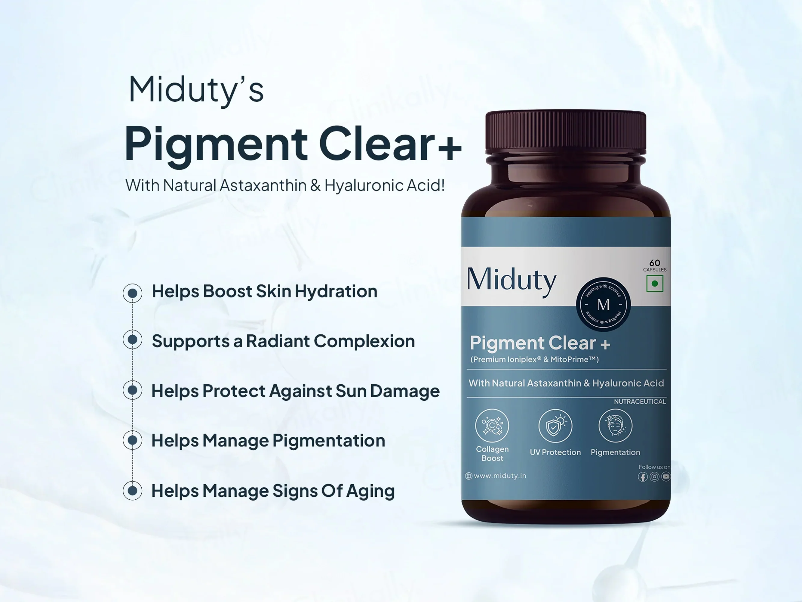 Miduty Pigment Clear+ Nutraceutical Capsule - Image 3