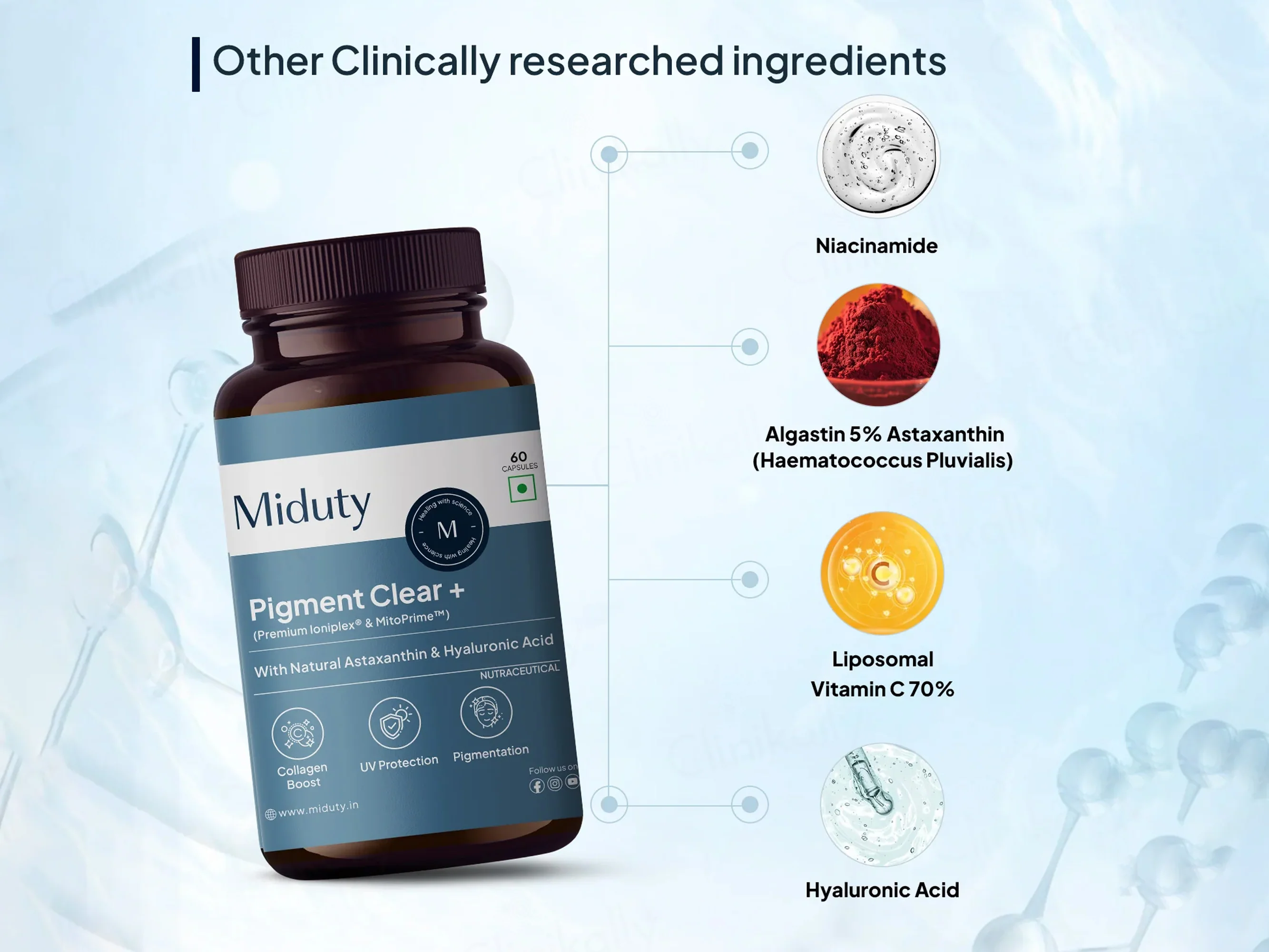Miduty Pigment Clear+ Nutraceutical Capsule - Image 6