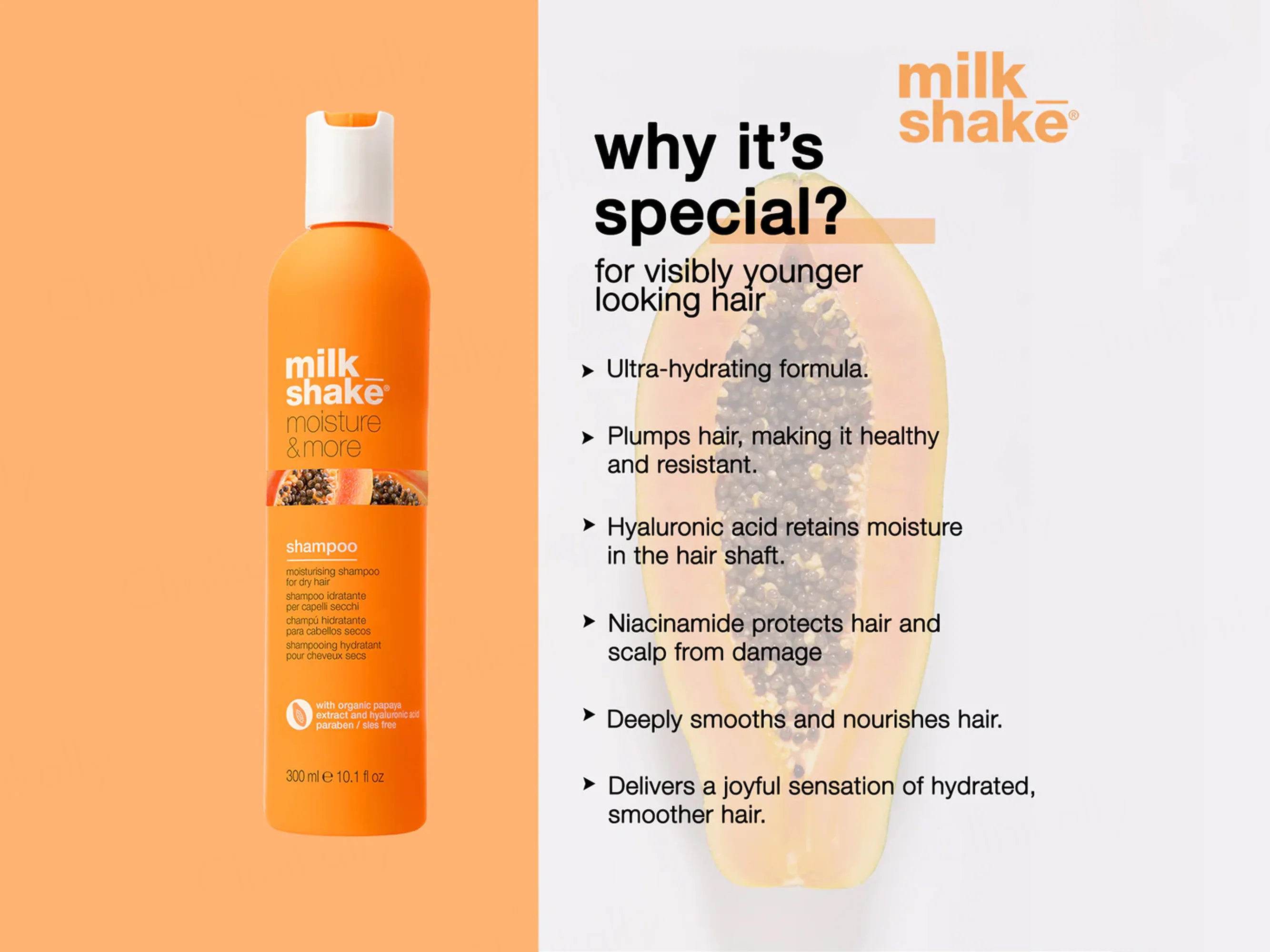 Milk Shake Moisture & More Shampoo For Dry Hair - Image 4