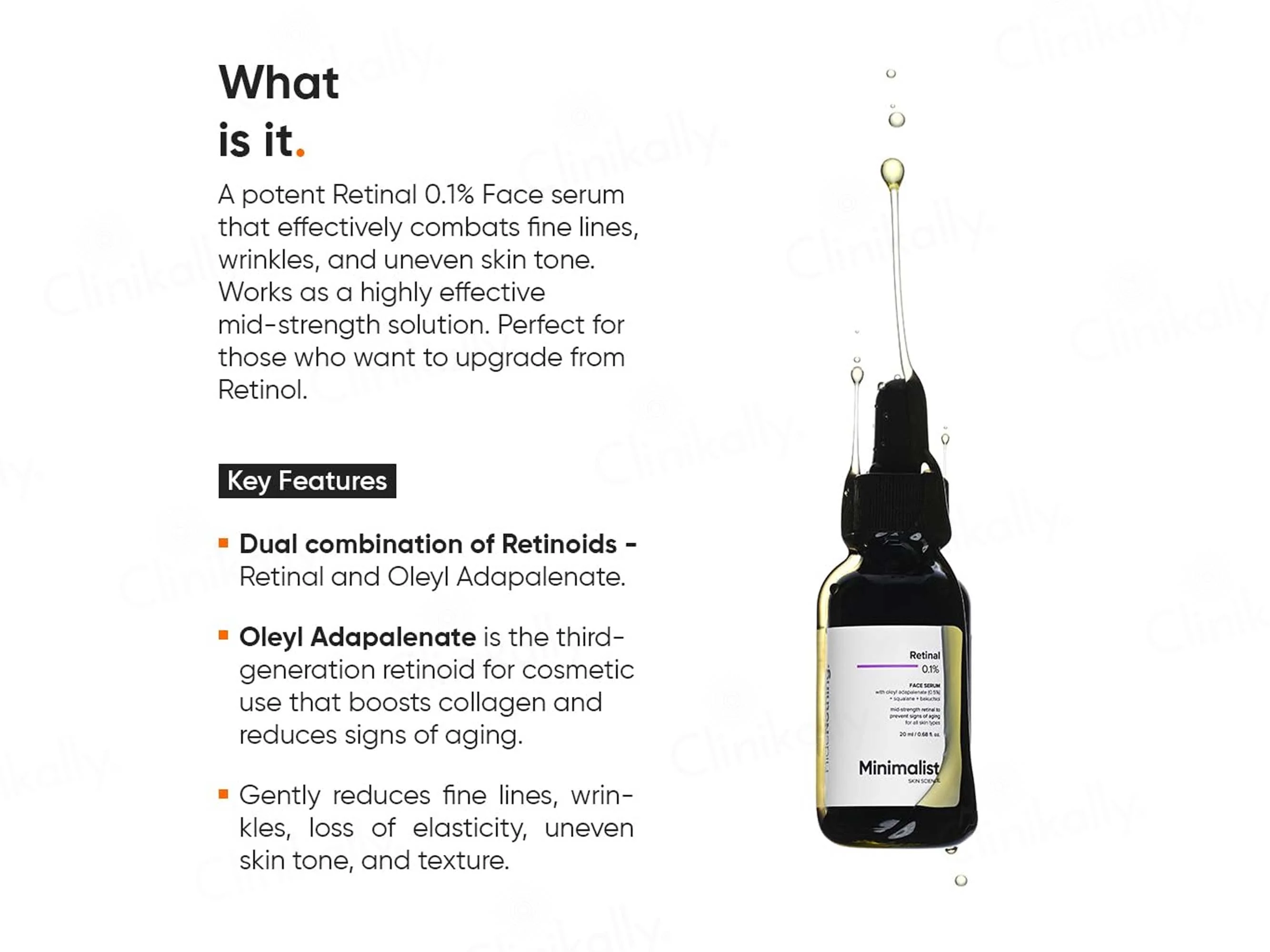 Minimalist 0.1% Retinal Face Serum - Image 2