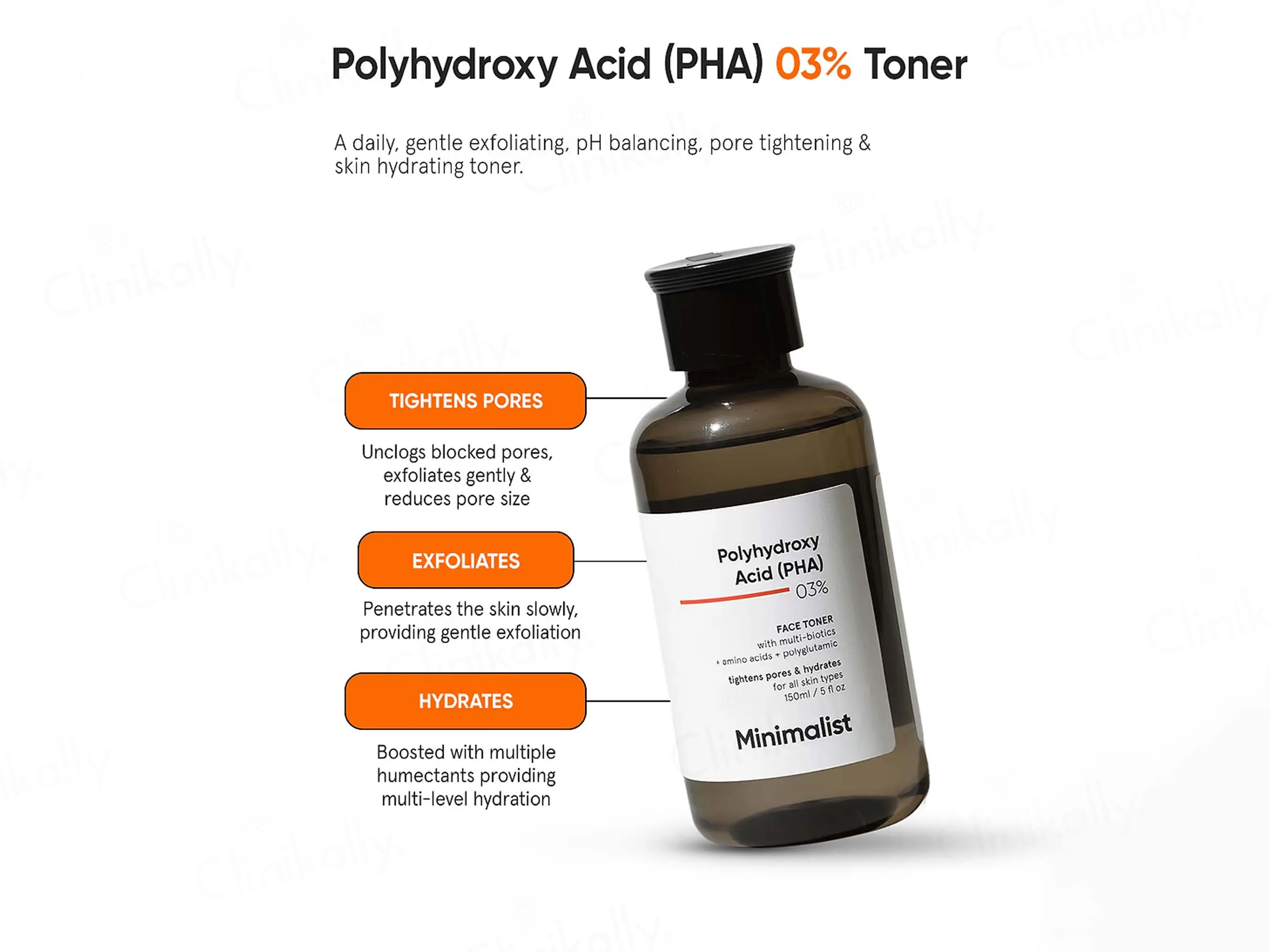 Minimalist 3% Polyhydroxy Acid (PHA) Face Toner - Image 3
