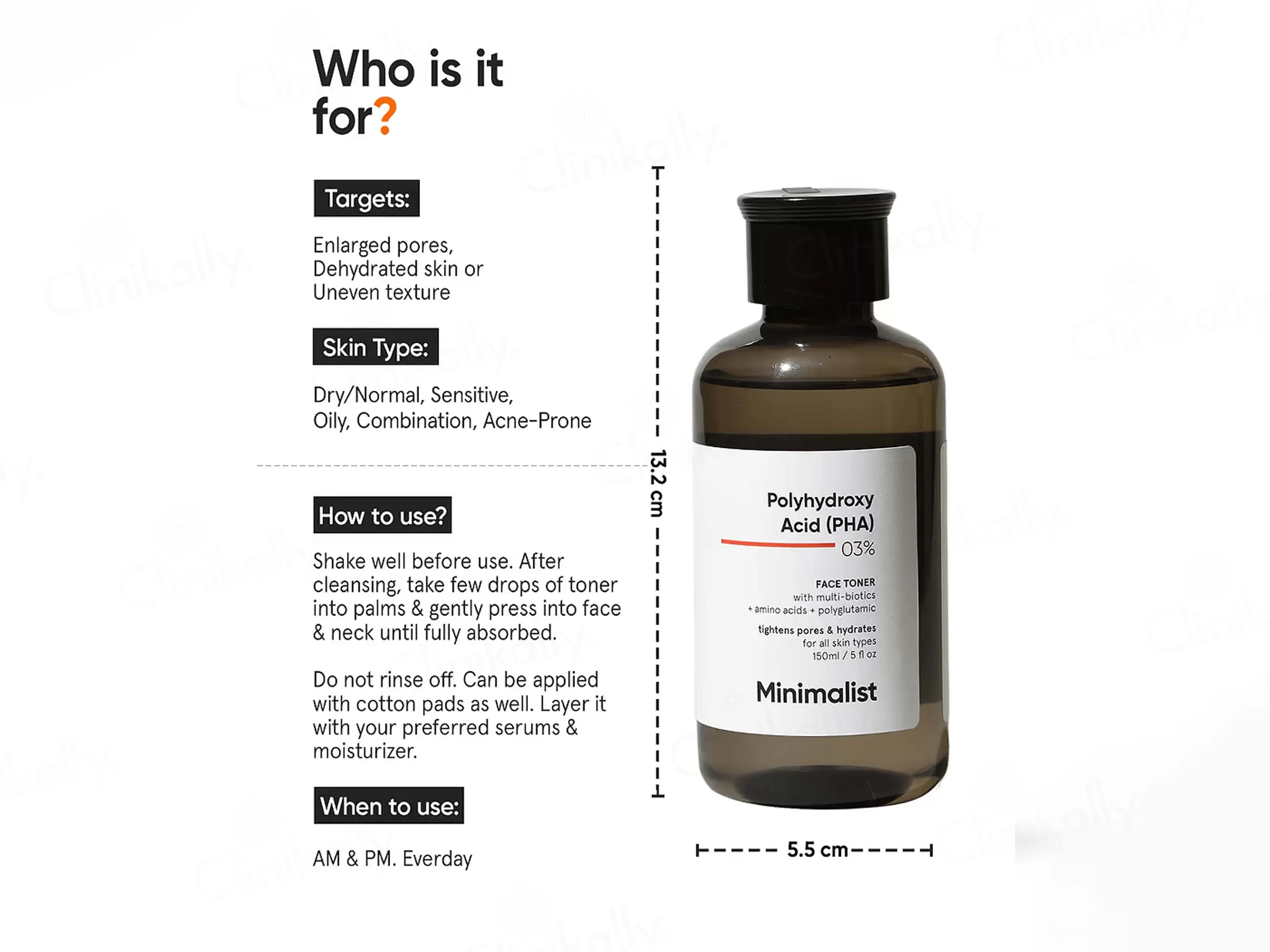 Minimalist 3% Polyhydroxy Acid (PHA) Face Toner - Image 4