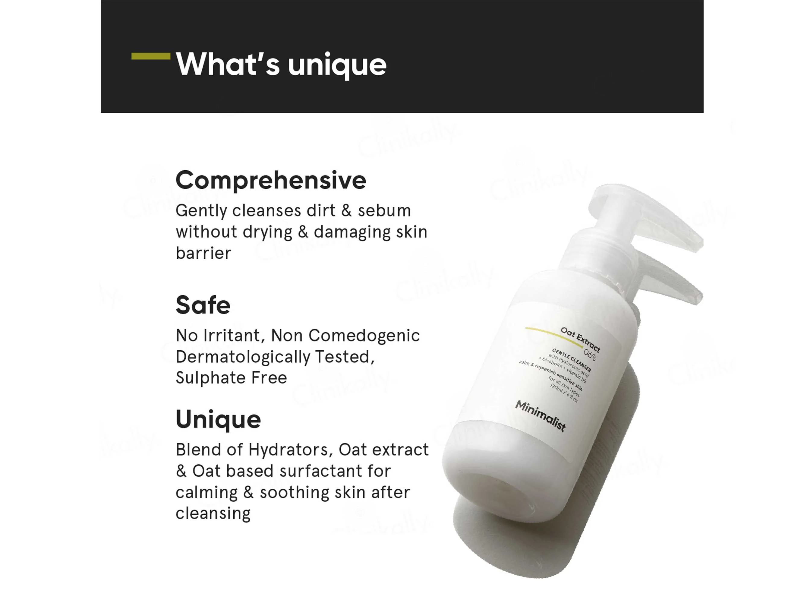 Minimalist 6% Oat Extract Gentle Cleanser For Sensitive Skin - Image 3