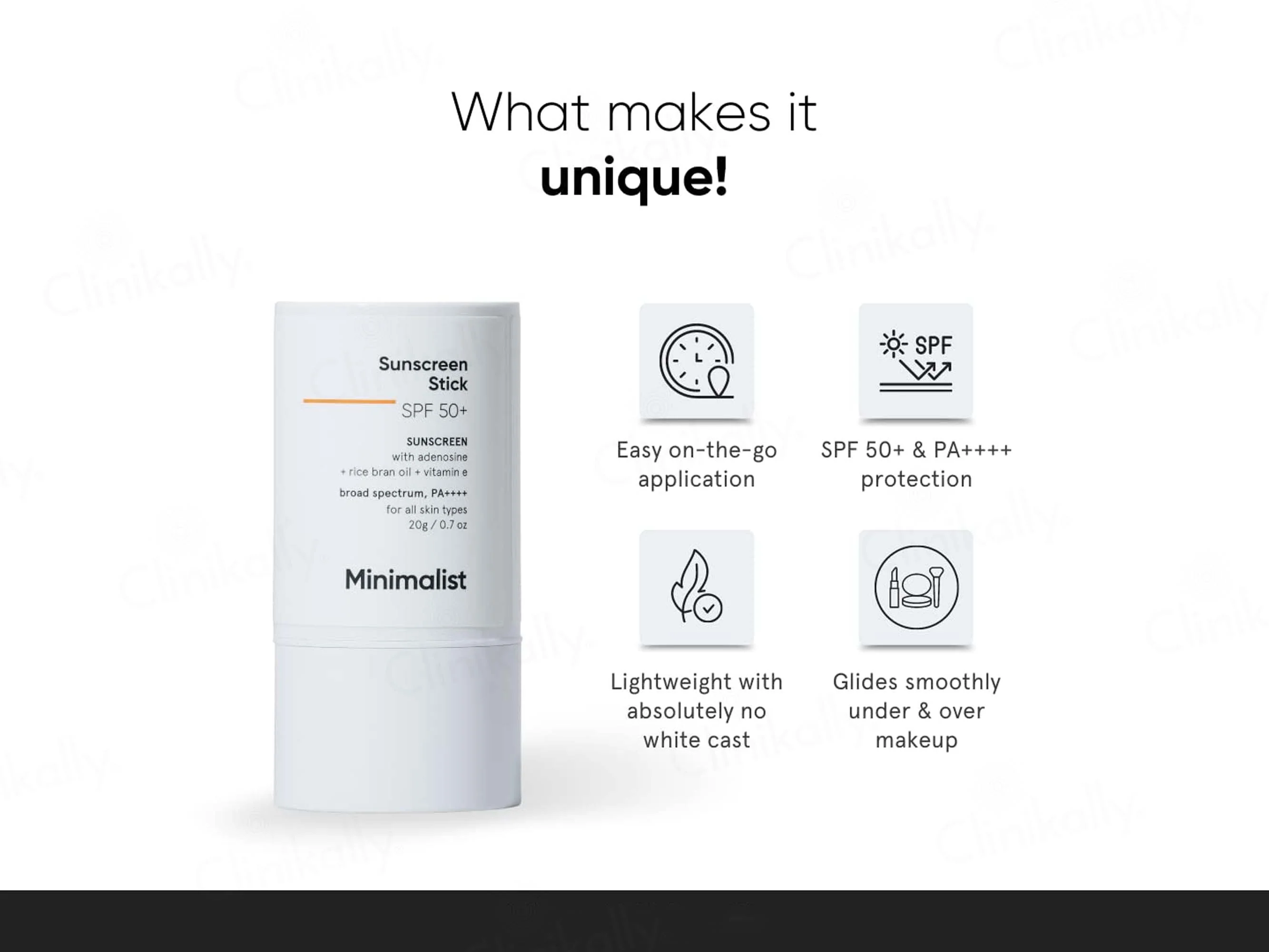 Minimalist Broad Spectrum Sunscreen Stick SPF 50+ PA++++ - Image 3