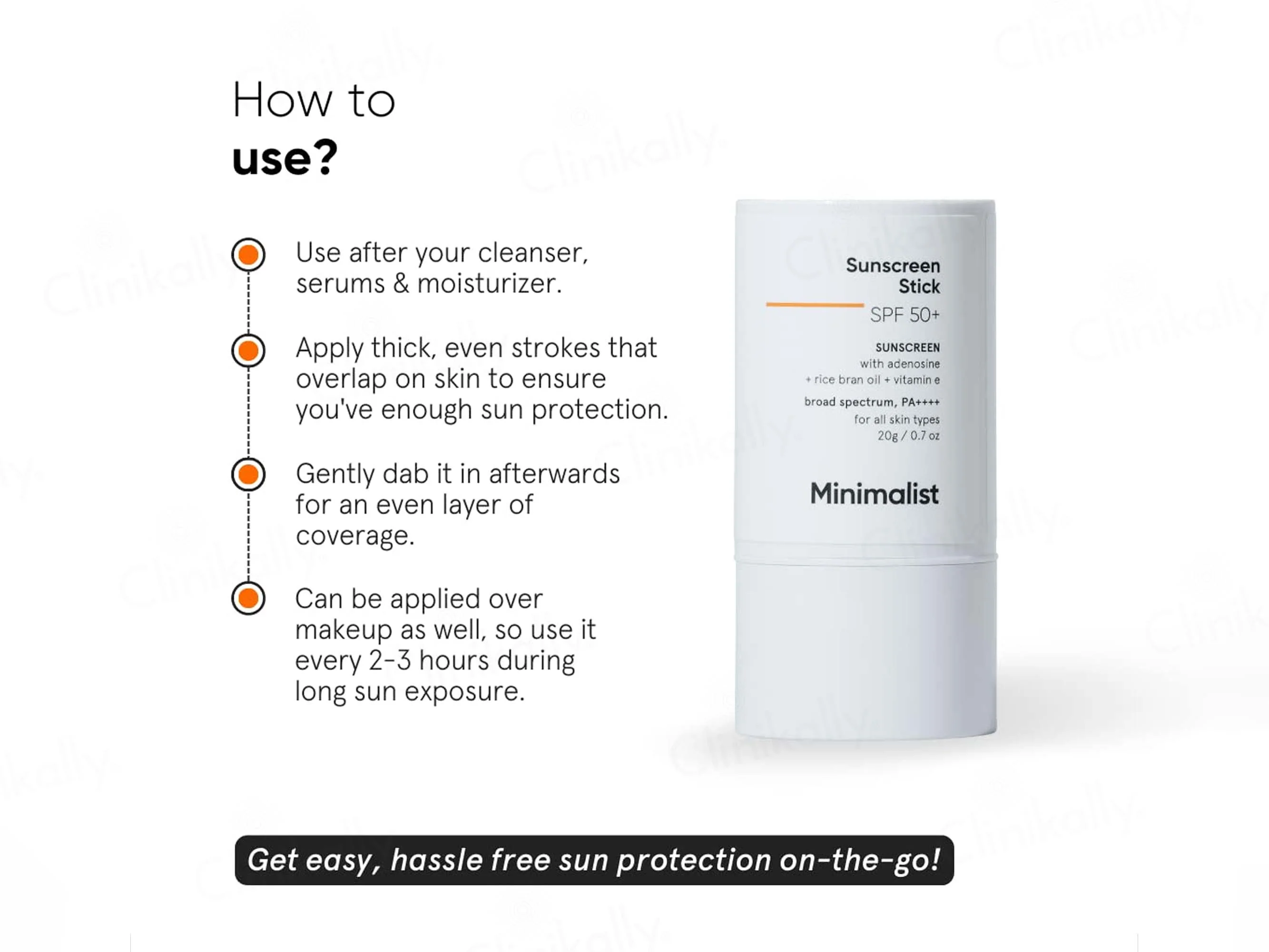 Minimalist Broad Spectrum Sunscreen Stick SPF 50+ PA++++ - Image 6