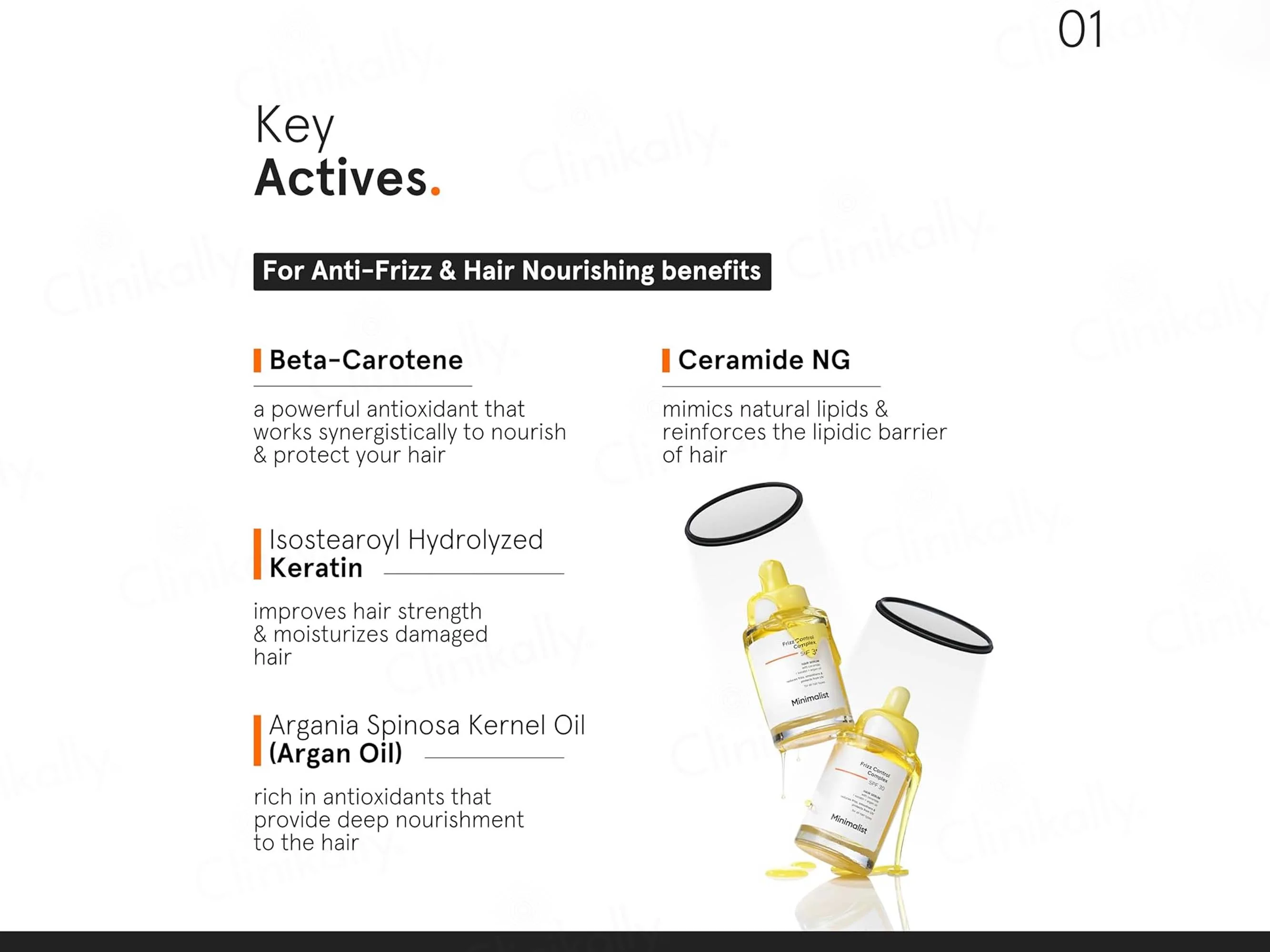 Minimalist Frizz Control Complex Hair Serum SPF 30 - Image 5