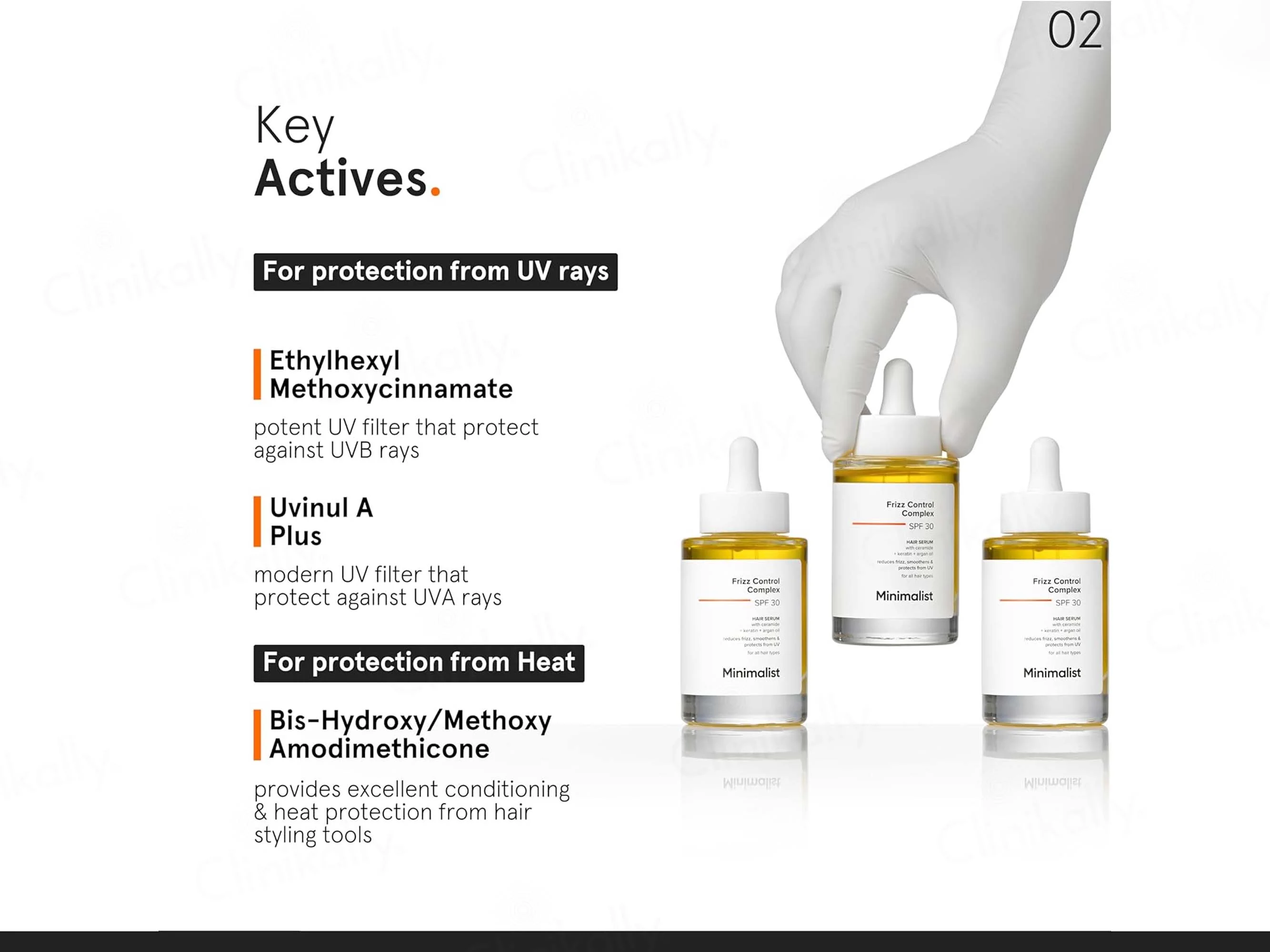 Minimalist Frizz Control Complex Hair Serum SPF 30 - Image 6