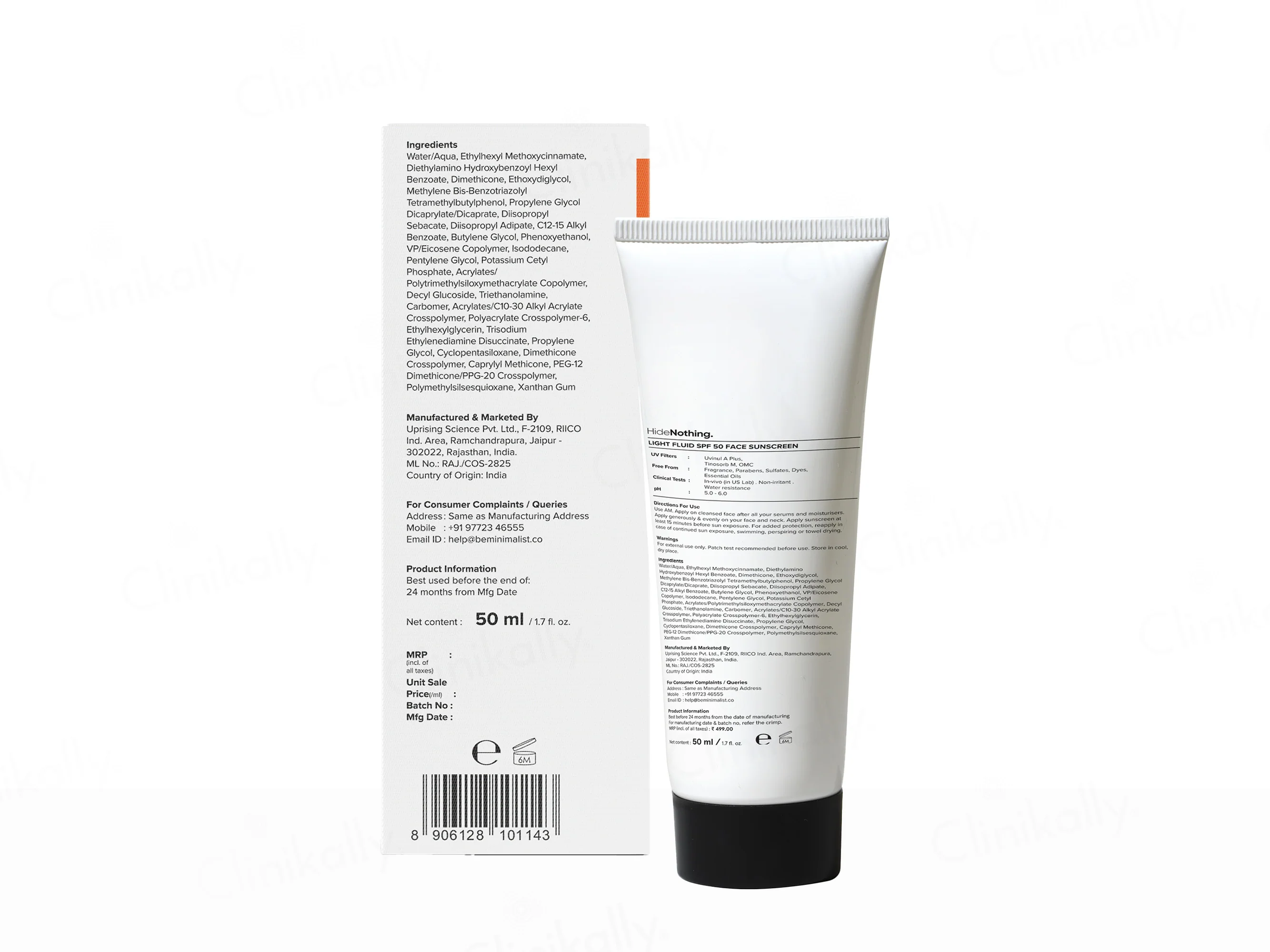 Minimalist Light Fluid Face Sunscreen SPF 50 PA++++ - Image 8