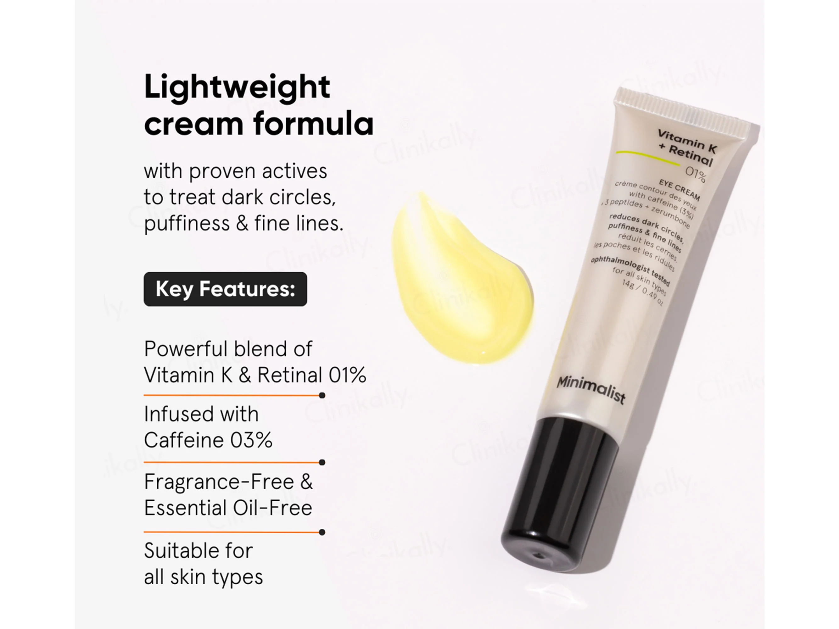 Minimalist Vitamin K + Retinal 1% Under Eye Cream - Image 2